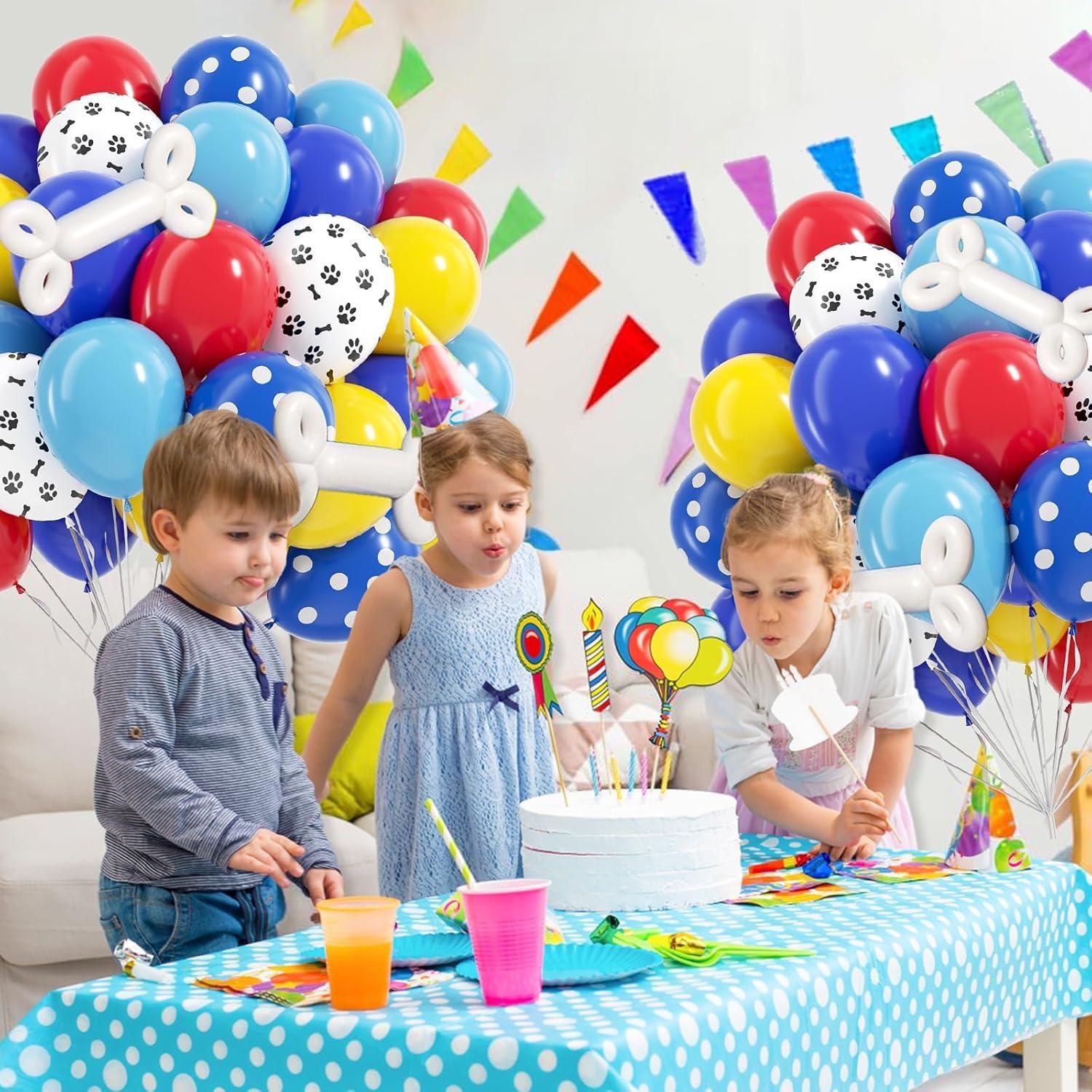 60 Globos de 30 cm para Decoración de Cumpleaños de Perros