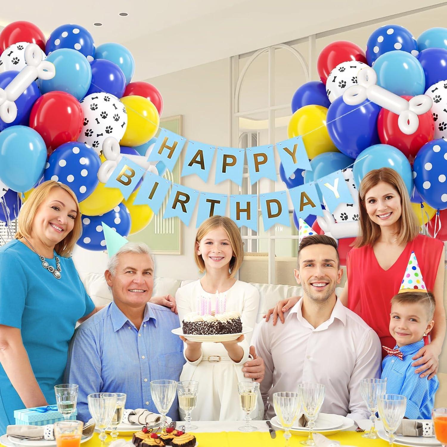 60 Globos de 30 cm para Decoración de Cumpleaños de Perros
