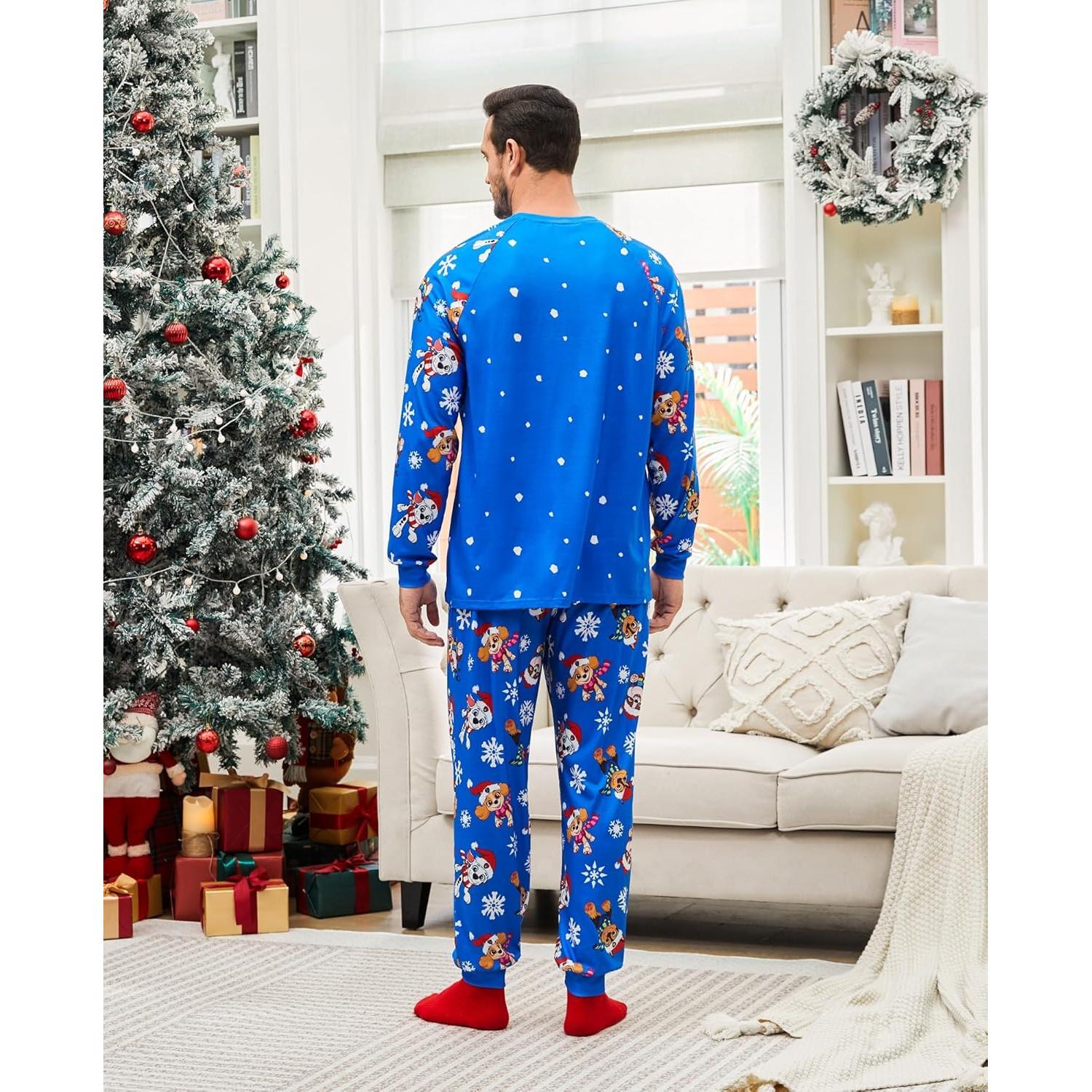 Conjunto de Pijamas Navideños Paw Patrol para Mamá e Hijo