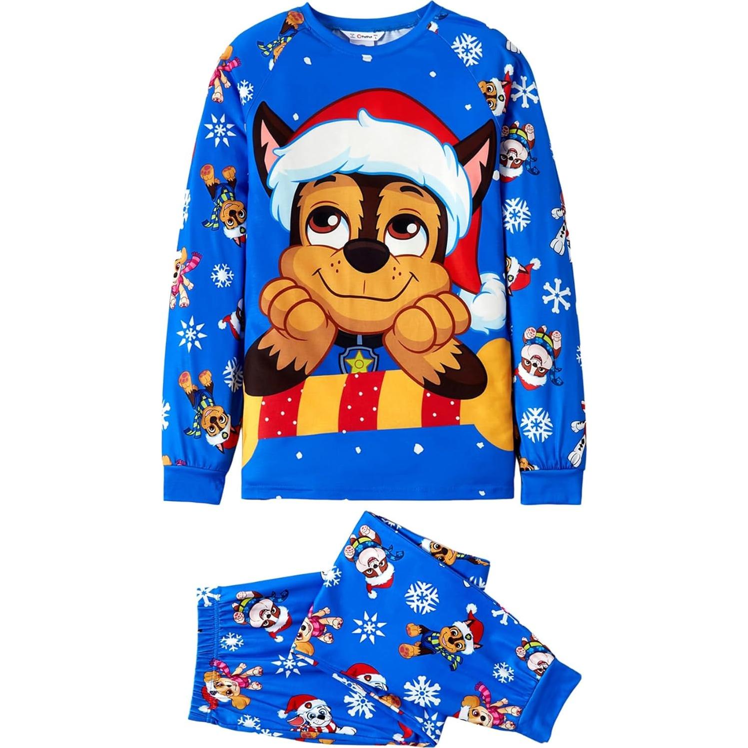 Conjunto de Pijamas Navideños Paw Patrol para Mamá e Hijo