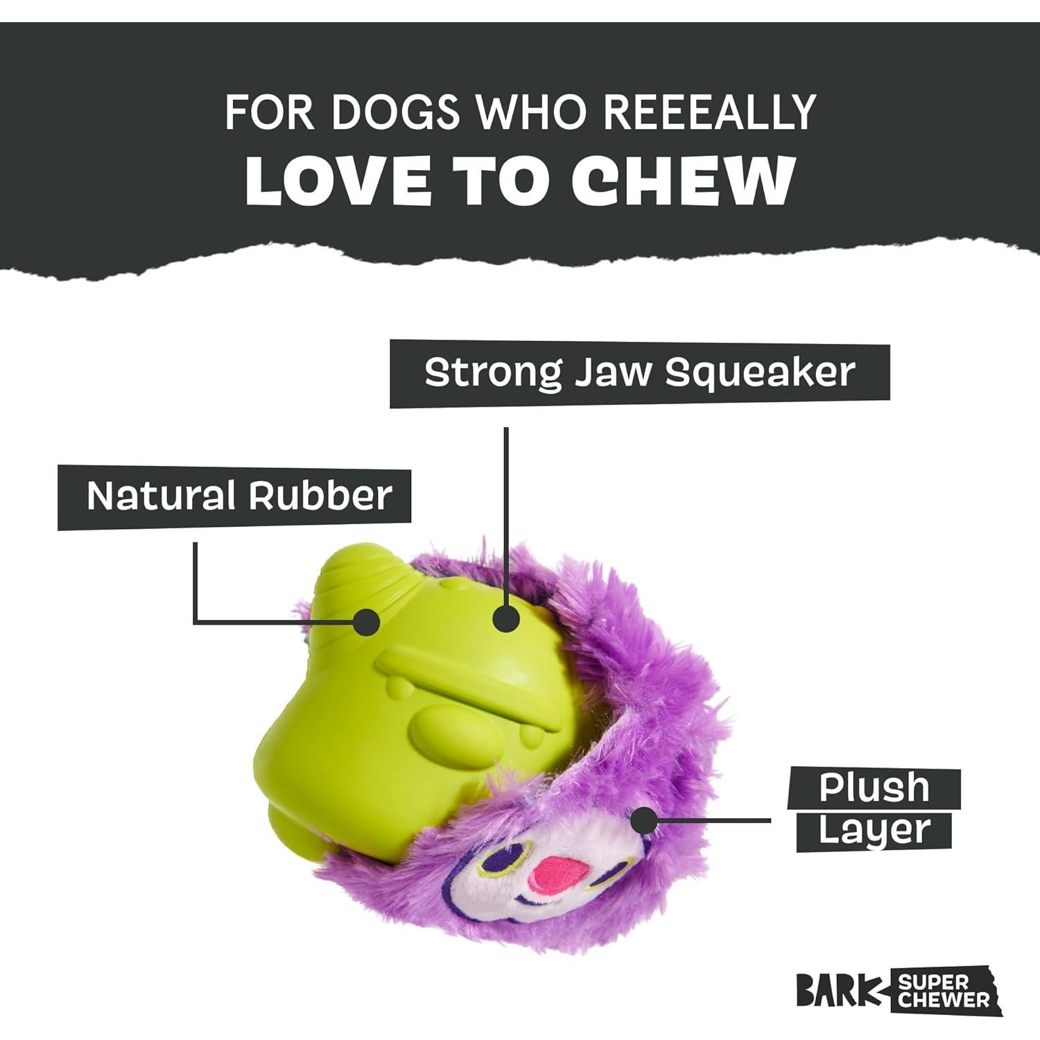 Juguete para Perros Pequeños Barkbox Torbert El Troll - Caucho Natural
