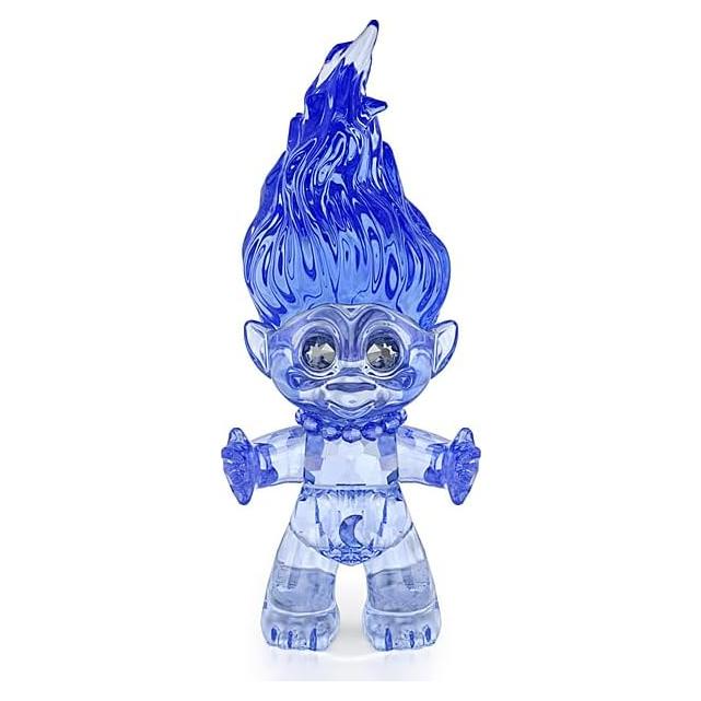 Figurita Troll de Buena Suerte Swarovski Azul 9.2cm