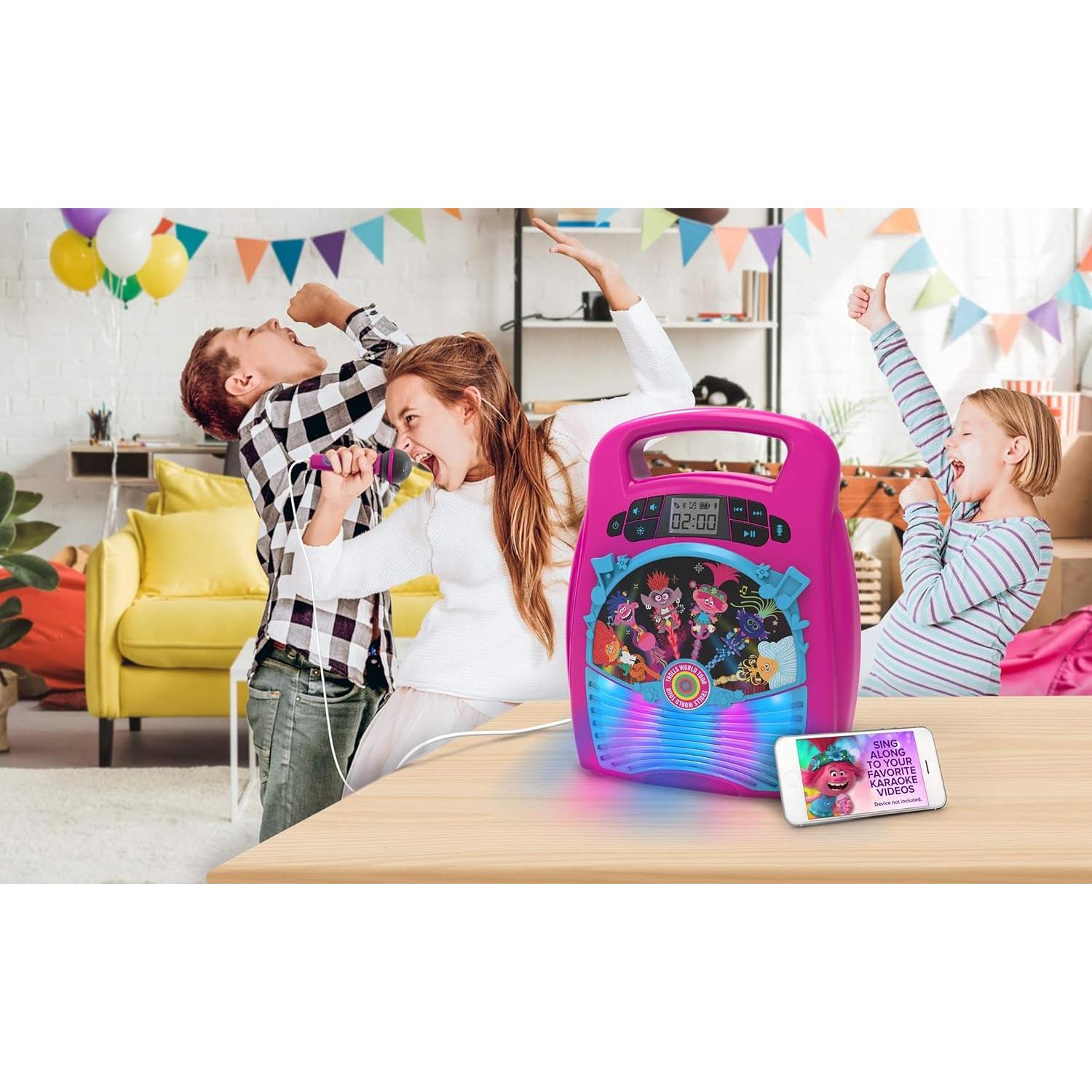 Karaoke Portátil eKids Trolls World Tour Bluetooth 1.04kg