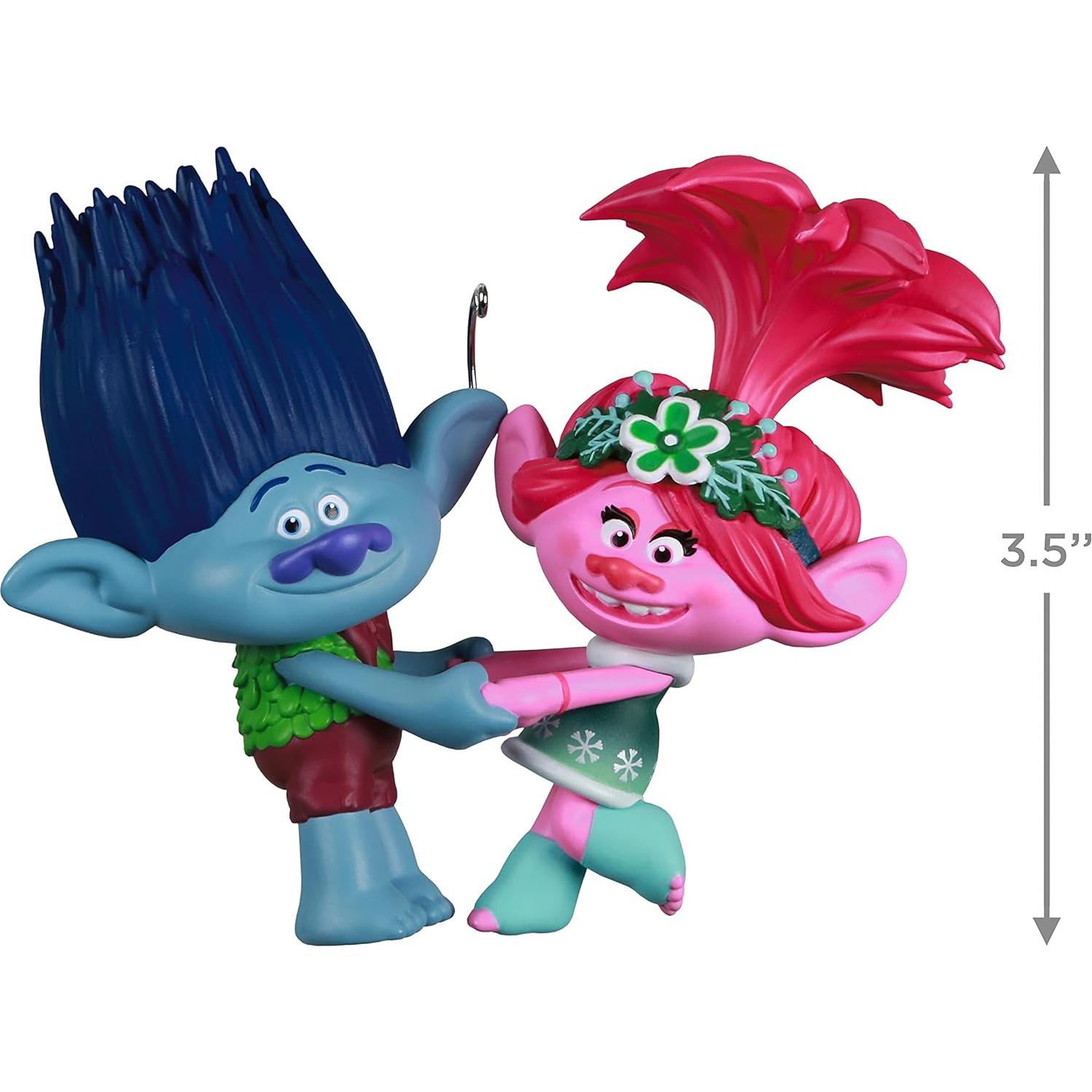 Adorno Navideño Hallmark 2021 Poppy y Branch Trolls