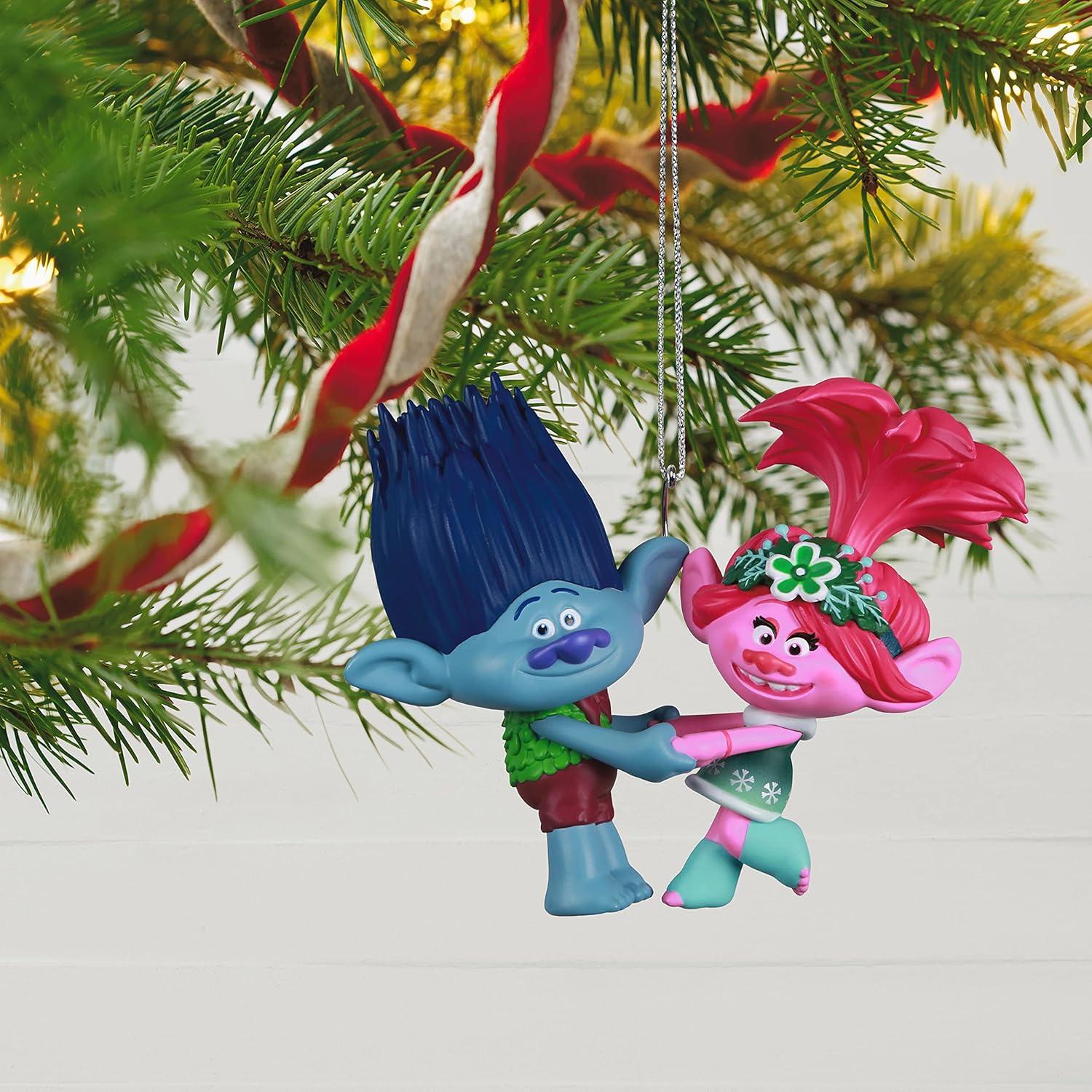 Adorno Navideño Hallmark 2021 Poppy y Branch Trolls