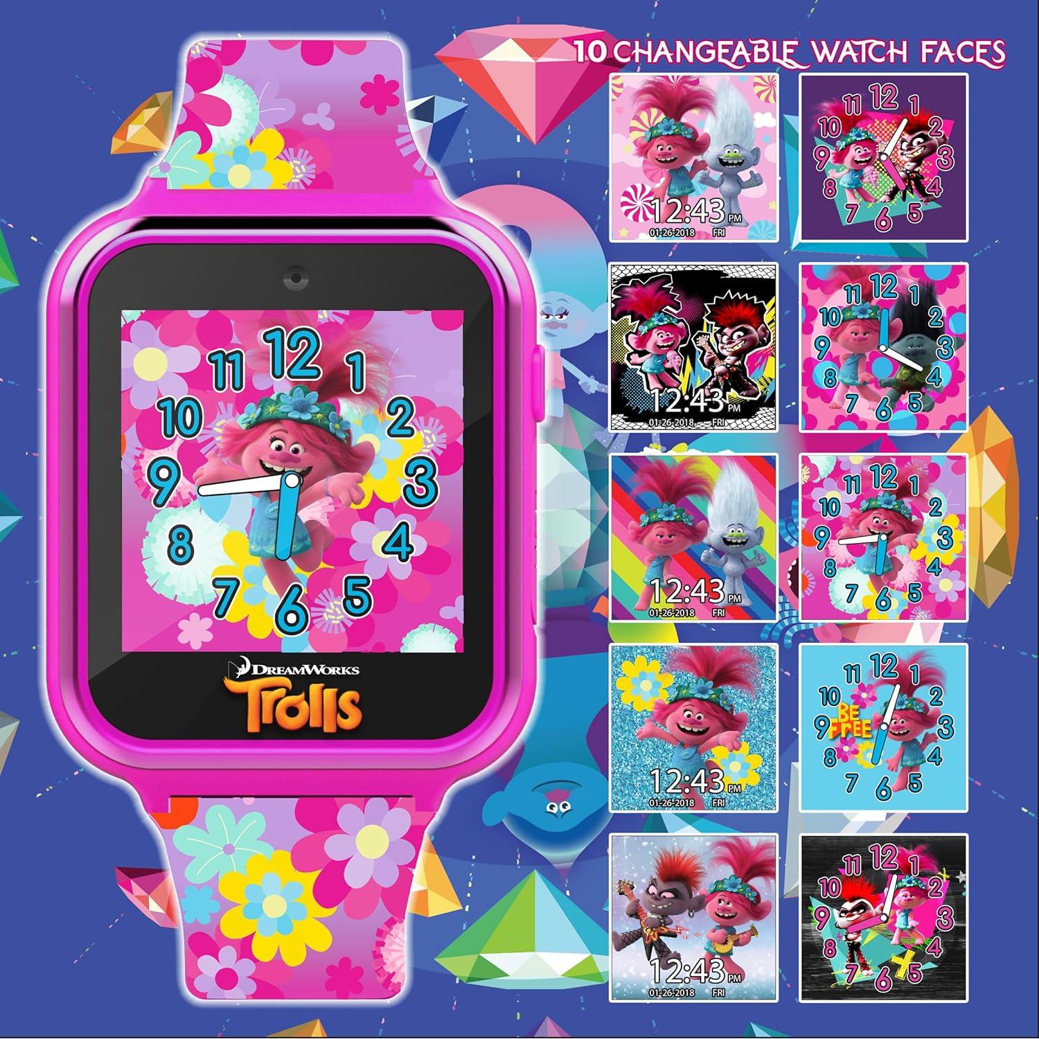 Reloj Inteligente para Niños DreamWorks Trolls con Cámara y Juegos