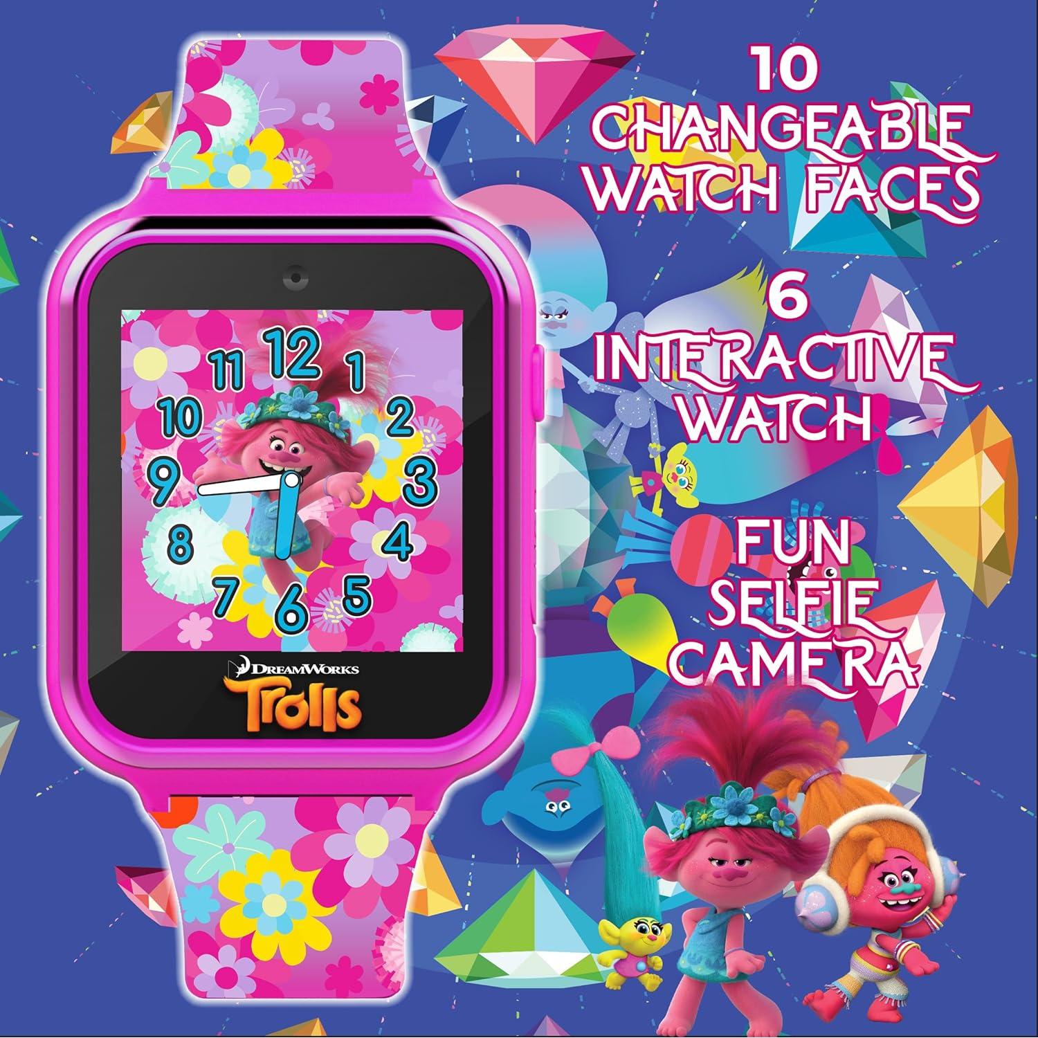 Reloj Inteligente para Niños DreamWorks Trolls con Cámara y Juegos
