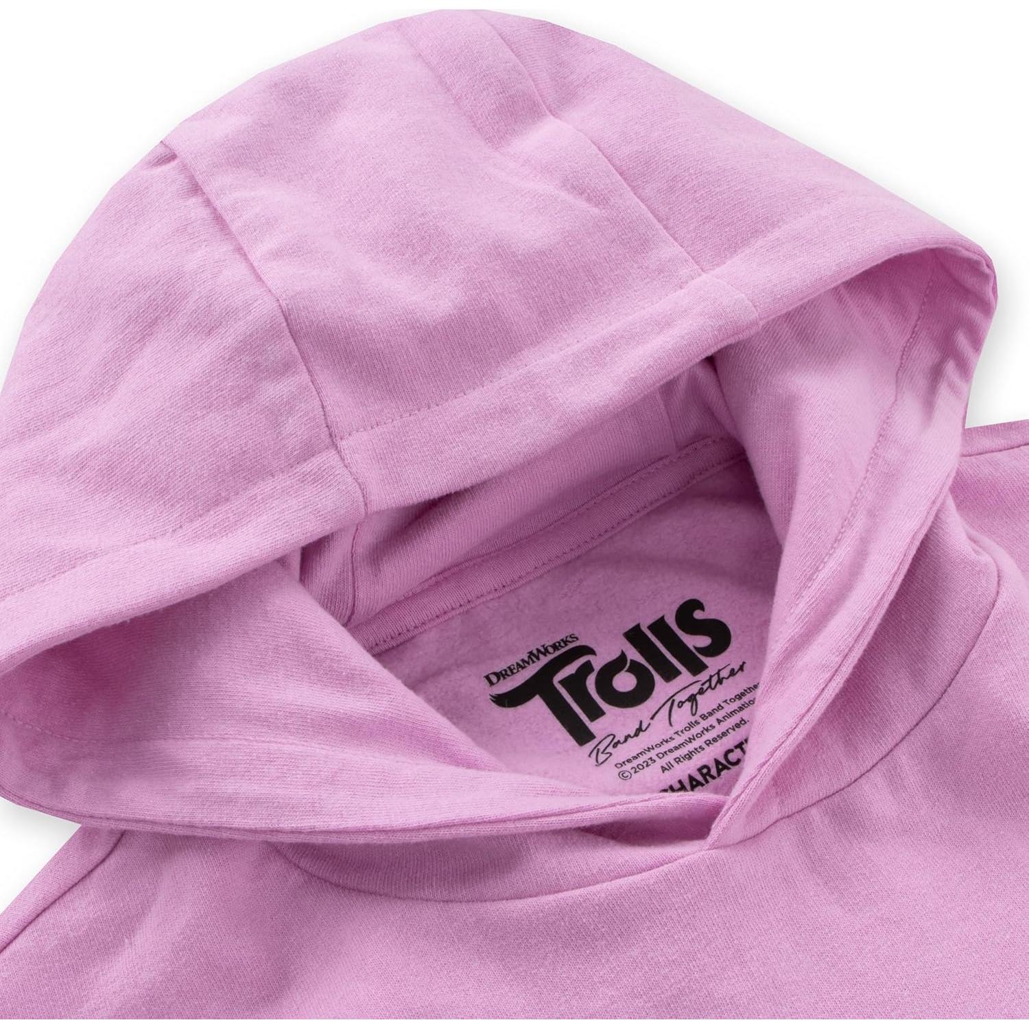 Sudadera con capucha Trolls DreamWorks para niñas 100% algodón