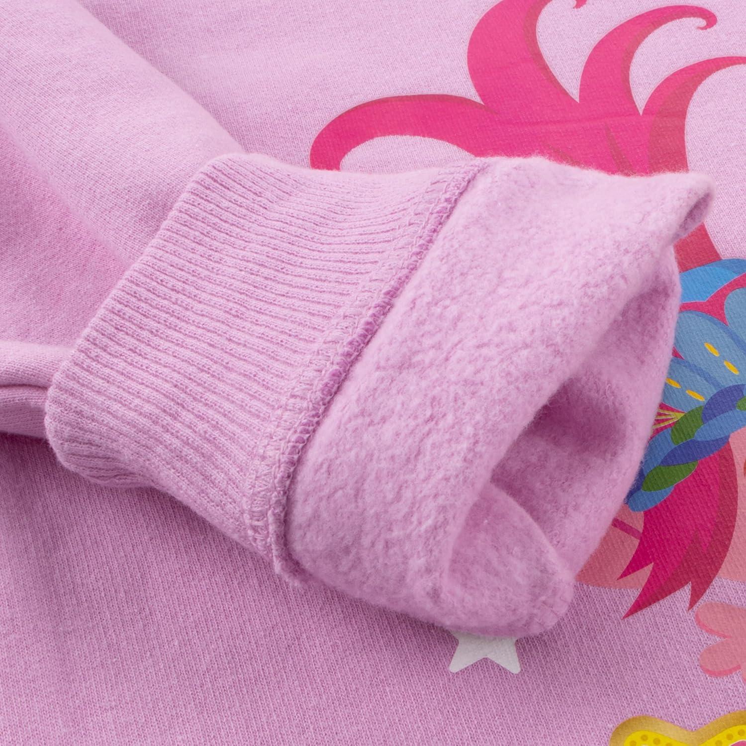 Sudadera con capucha Trolls DreamWorks para niñas 100% algodón