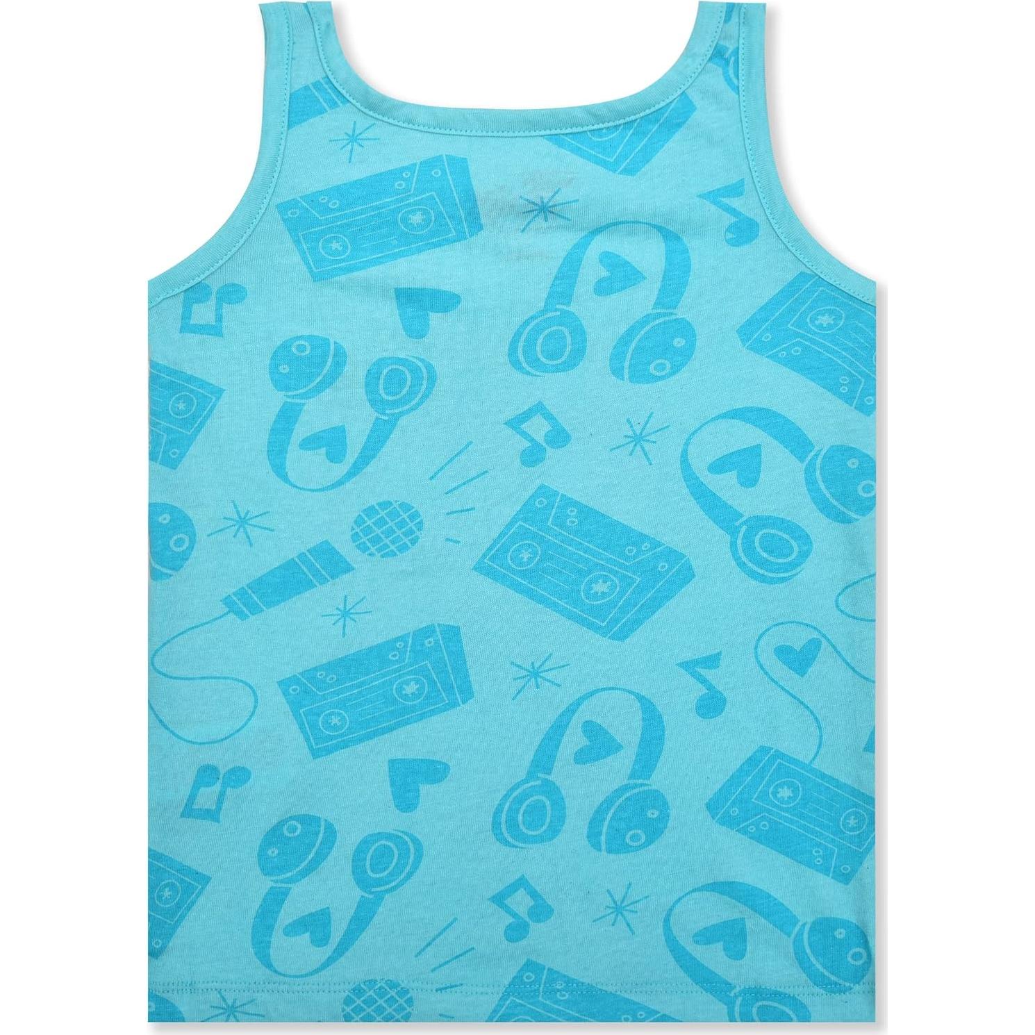 Pack 3 Camisetas Sin Mangas Niñas Trolls Poppy Rosa/Azul 3T