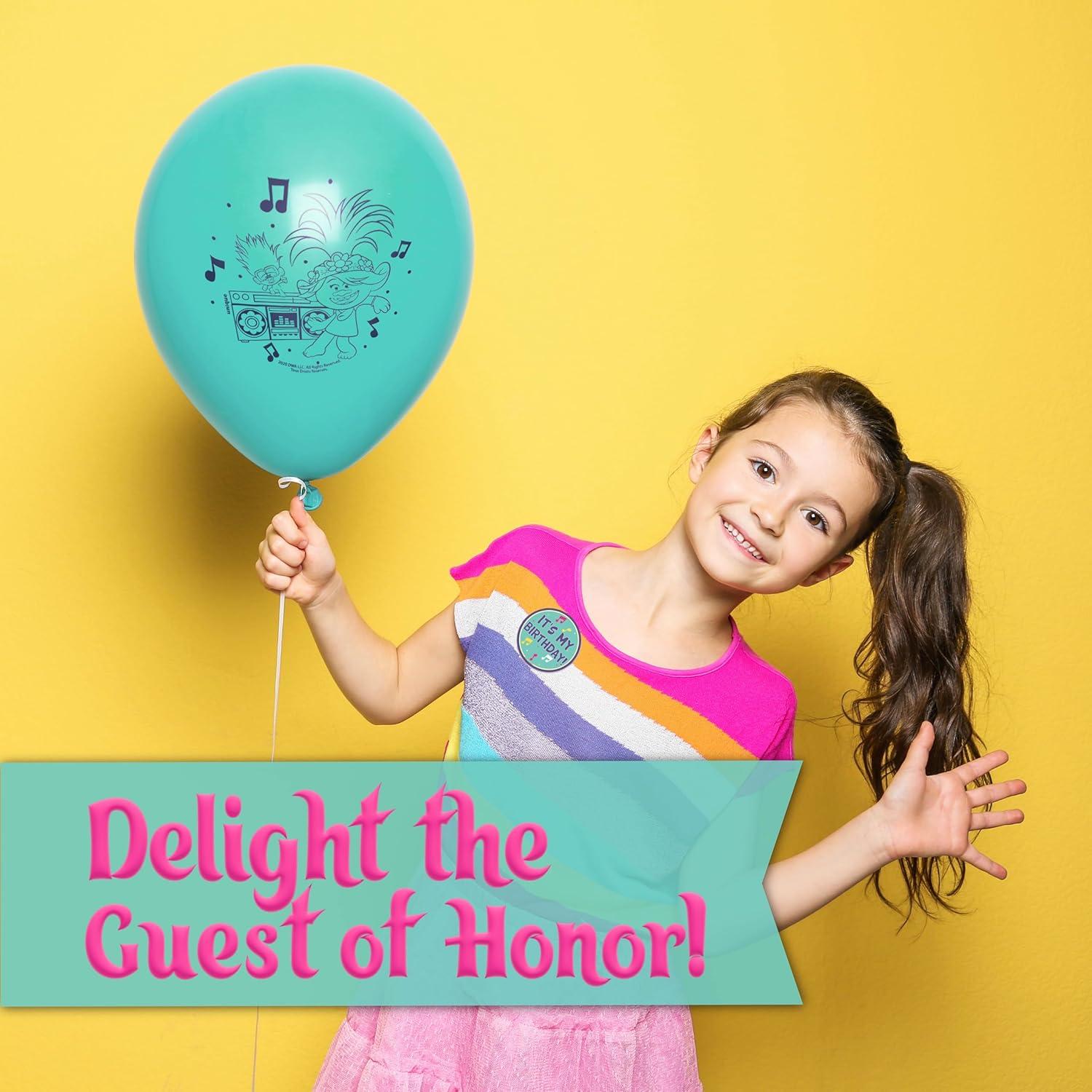 Kit Decoraciones Fiesta Cumpleaños Trolls Unique 16 Invitados