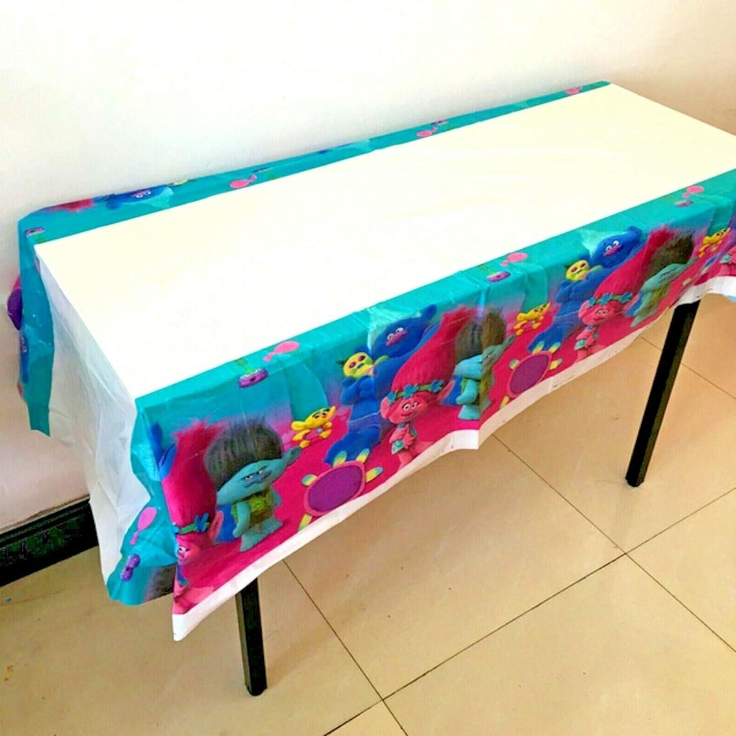 Cubierta de Mesa de Plástico Partyland Trolls 106.68 x 177.8 cm