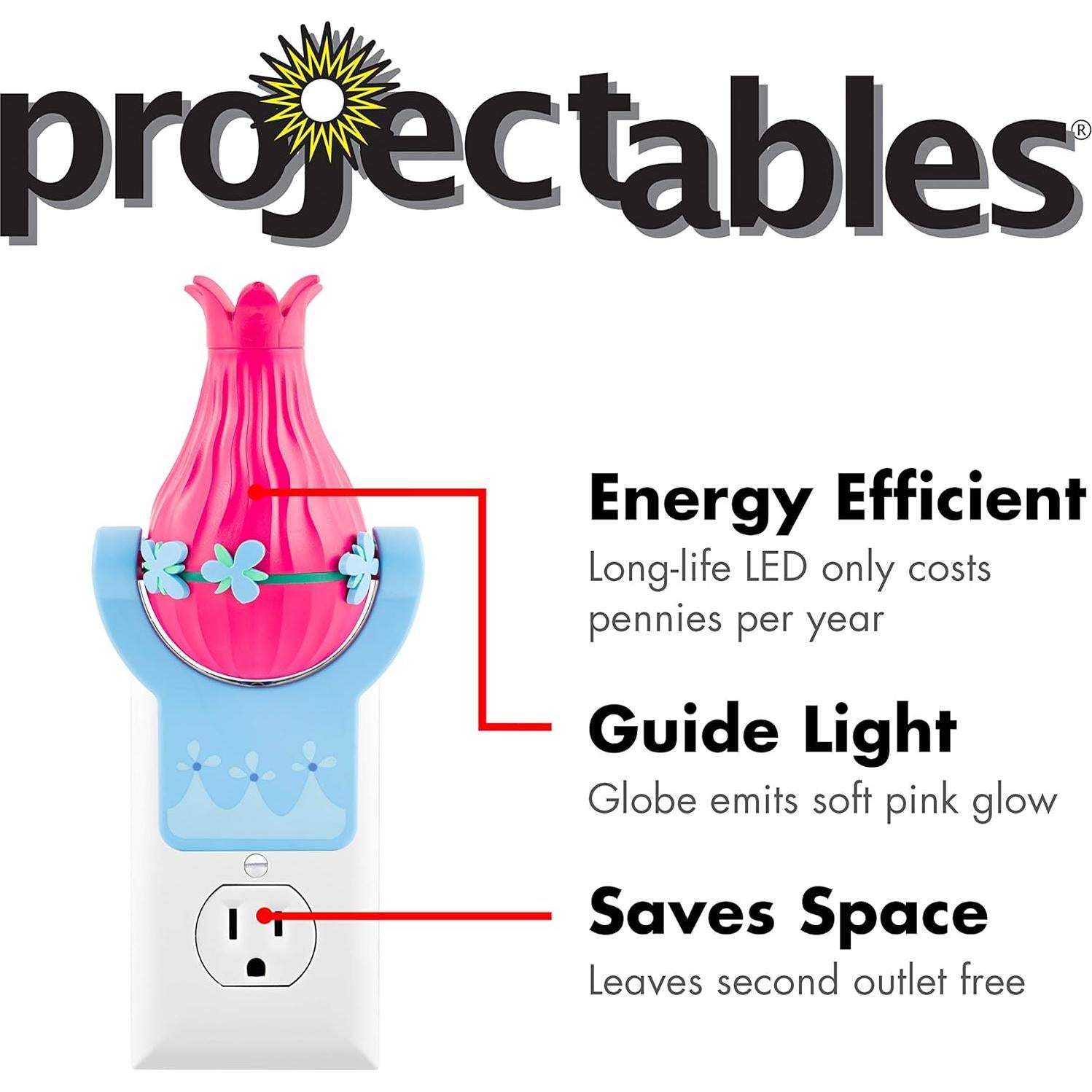 Luz Nocturna LED Projectables Trolls World Tour 42030