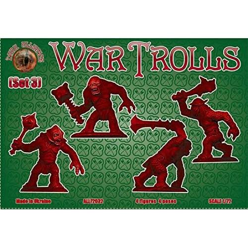 Set de Figuras Militares WAR Trolls Alianza 1/72 - 4 Piezas