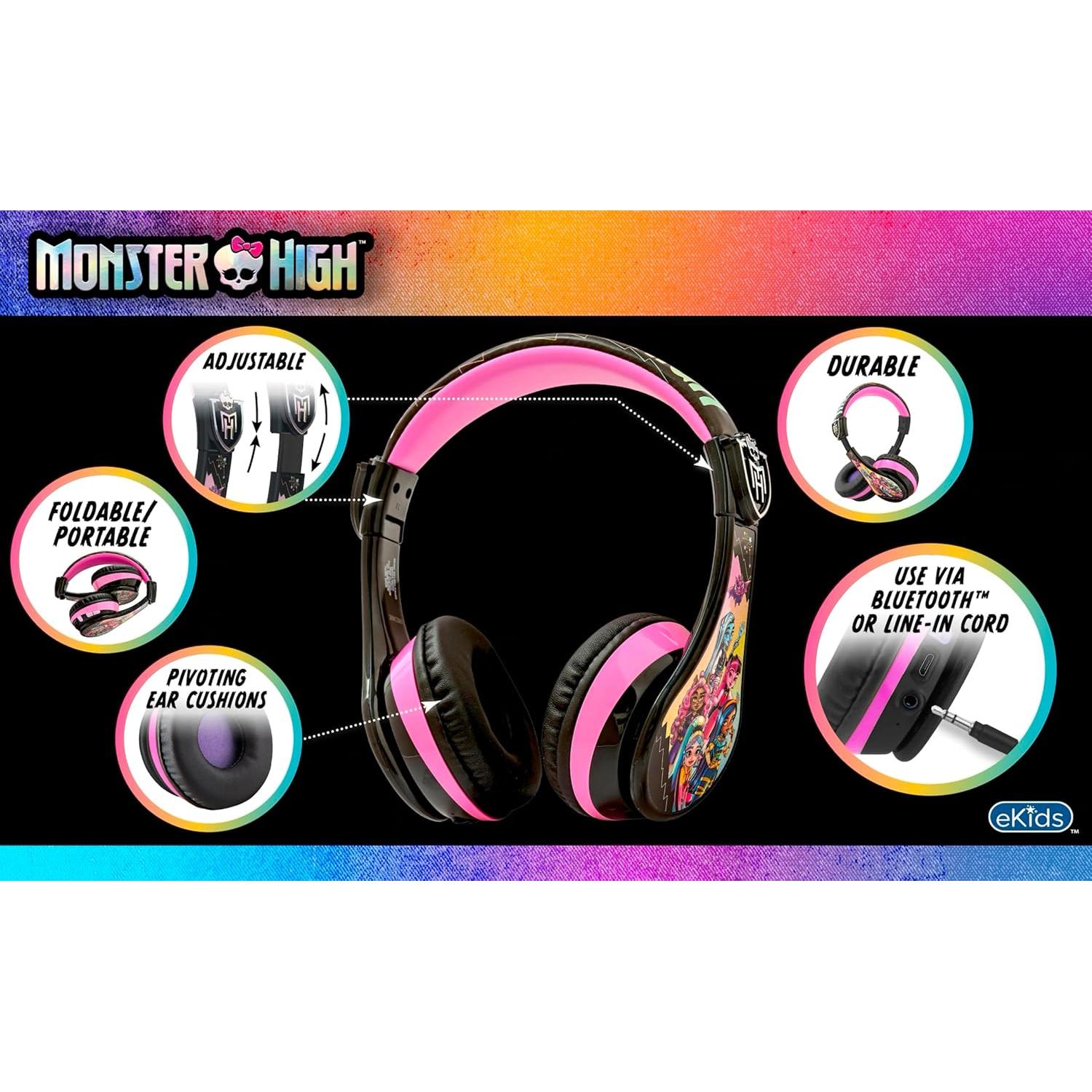 Auriculares Inalámbricos KIDdesigns Monster High con Micrófono
