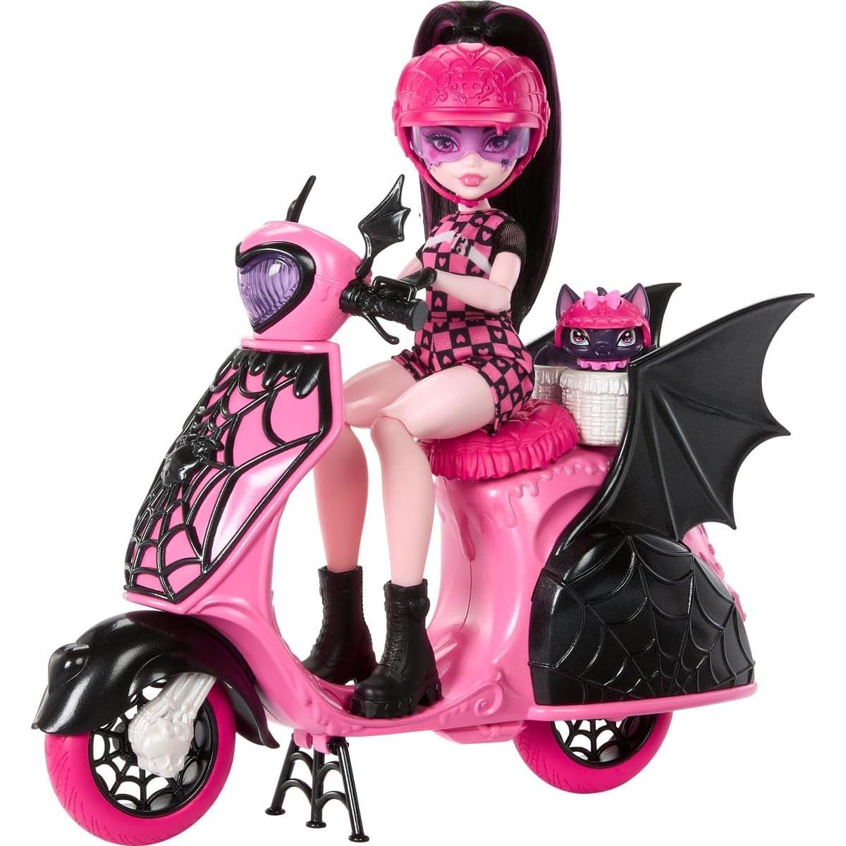 Muñeca Draculaura Monster High con Scooter 70.9x24.7cm