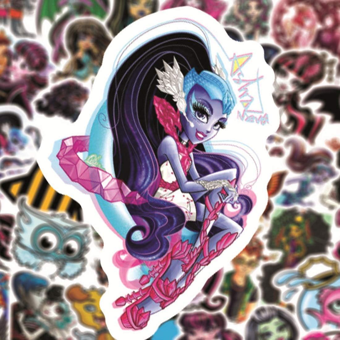 Paquete de 50 Stickers Monster High Impermeables de Vinilo