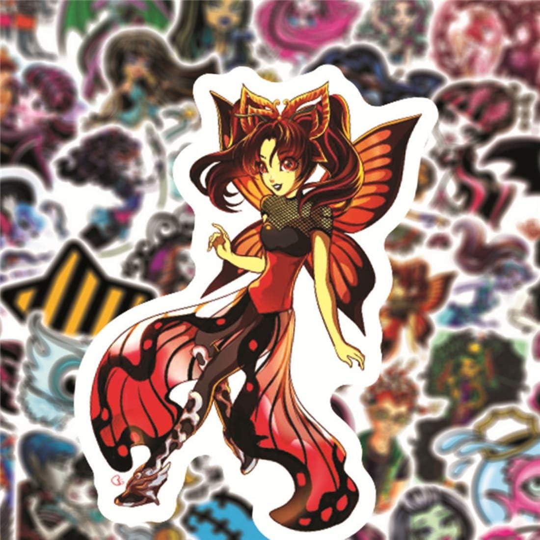 Paquete de 50 Stickers Monster High Impermeables de Vinilo