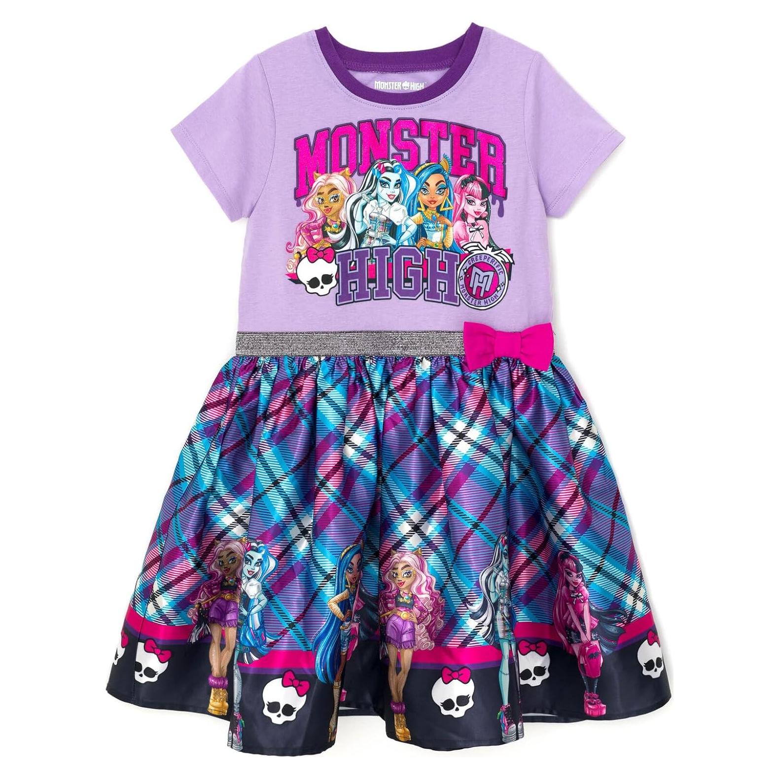 Vestido Monster High para Niñas Talla 4 a 16 - Frankie Stein