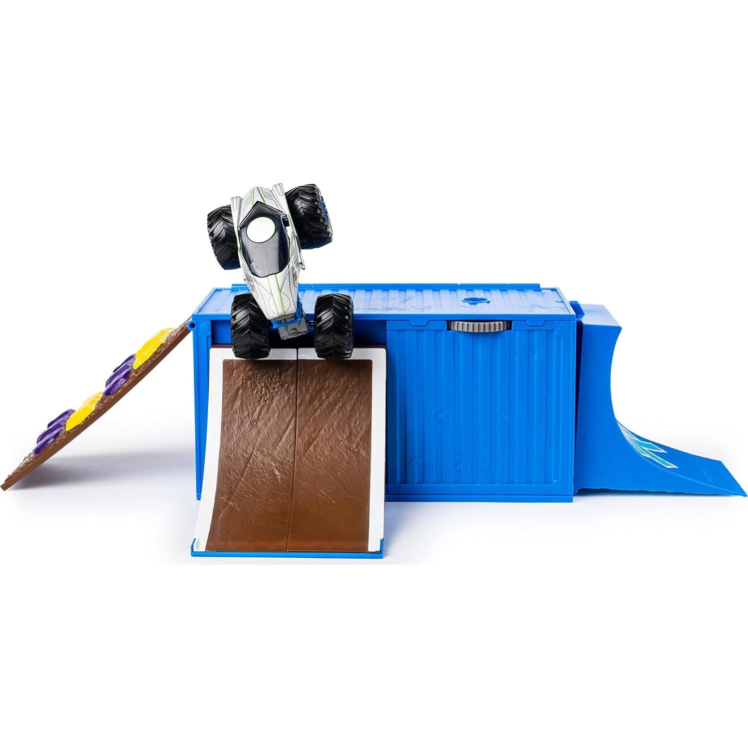 Juego Transformador Monster Jam Ship It & Flip It con Camión Die-Cast 1:64