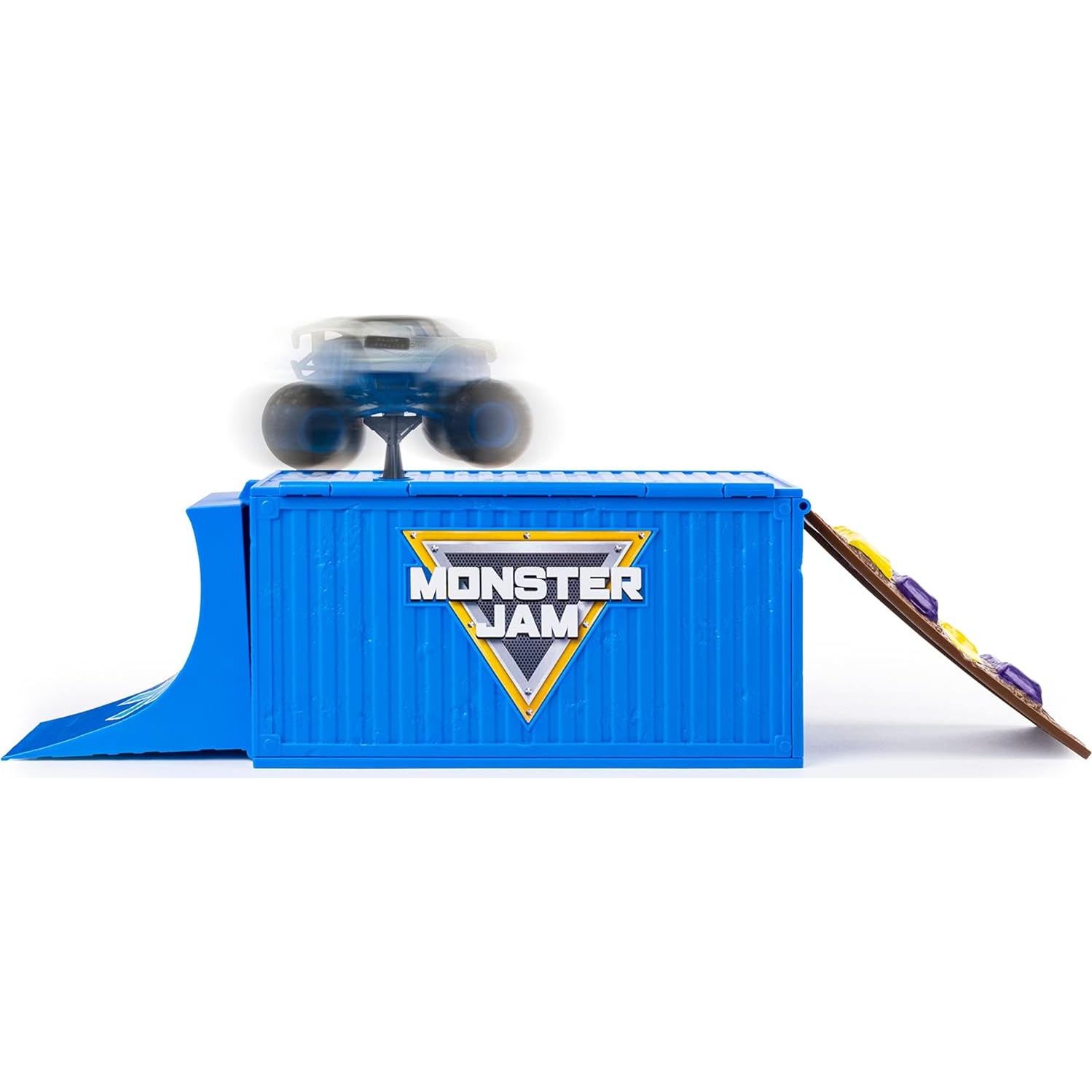 Juego Transformador Monster Jam Ship It & Flip It con Camión Die-Cast 1:64