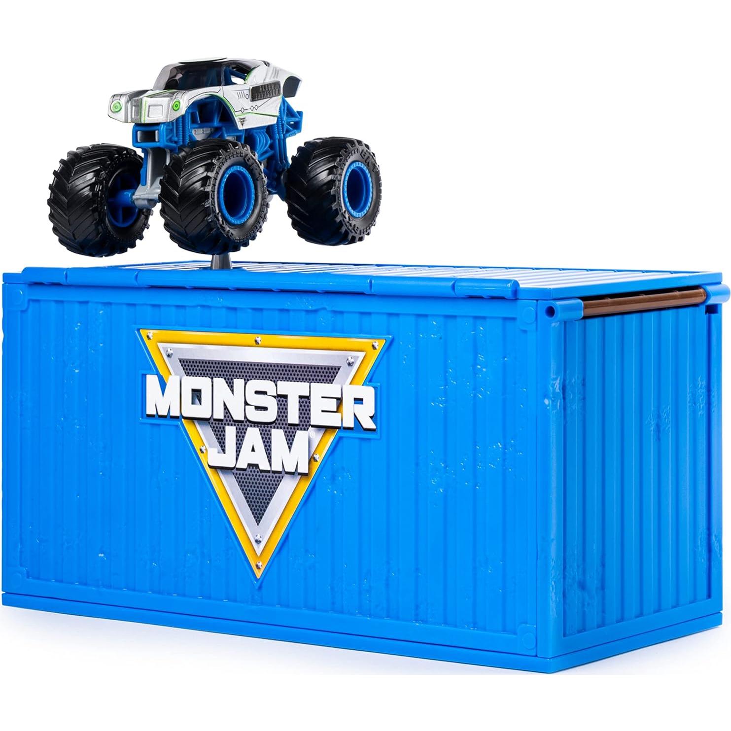 Juego Transformador Monster Jam Ship It & Flip It con Camión Die-Cast 1:64