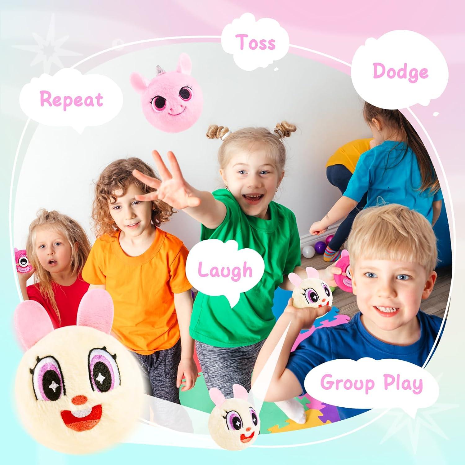 ZOOJOY 3 Pelotas de Felpa Rebotadoras para Niños 7.62 cm