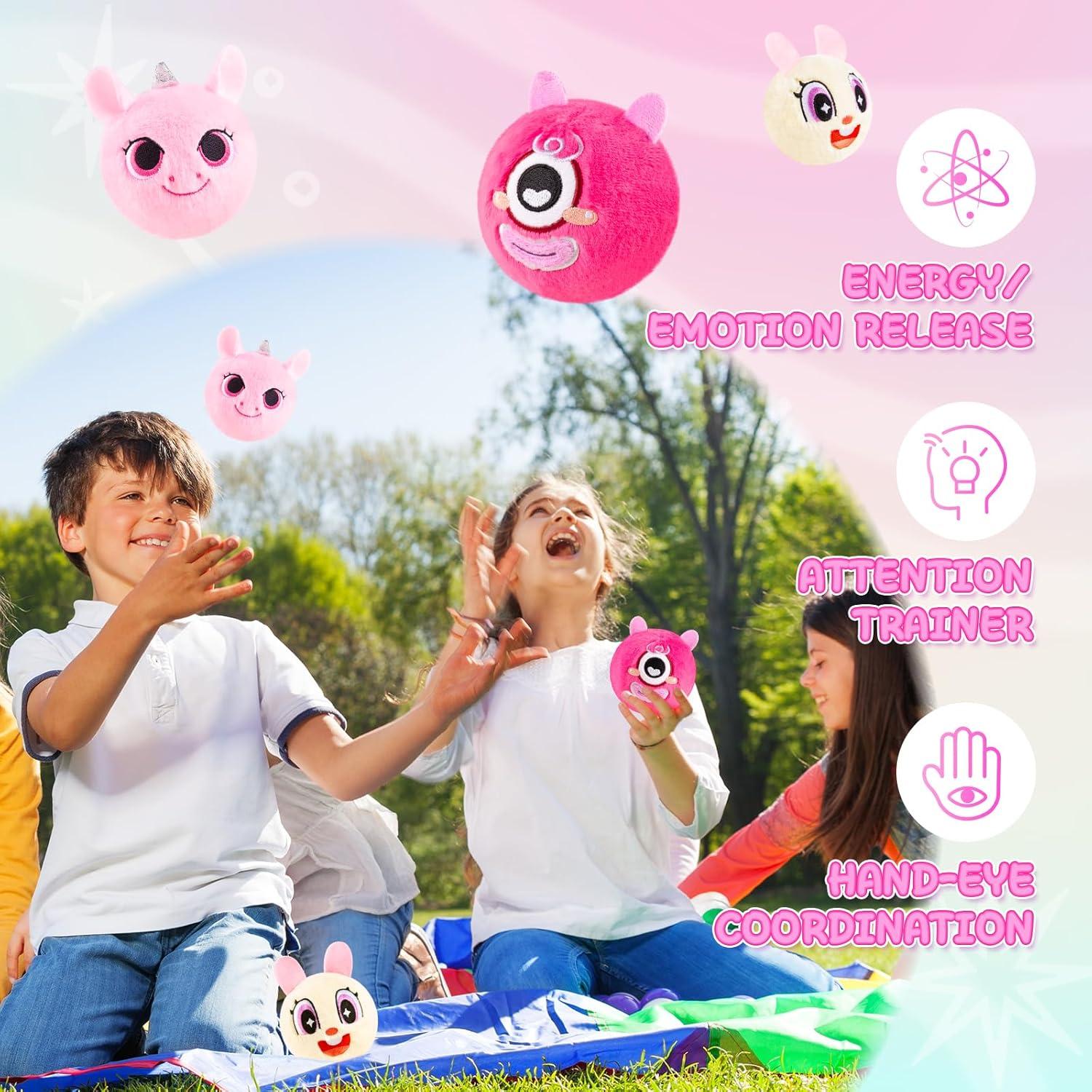 ZOOJOY 3 Pelotas de Felpa Rebotadoras para Niños 7.62 cm