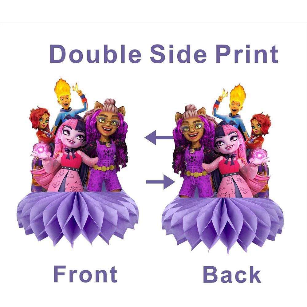 8 Piezas Centro de Mesa Monstruo Suministros Fiesta Infantil