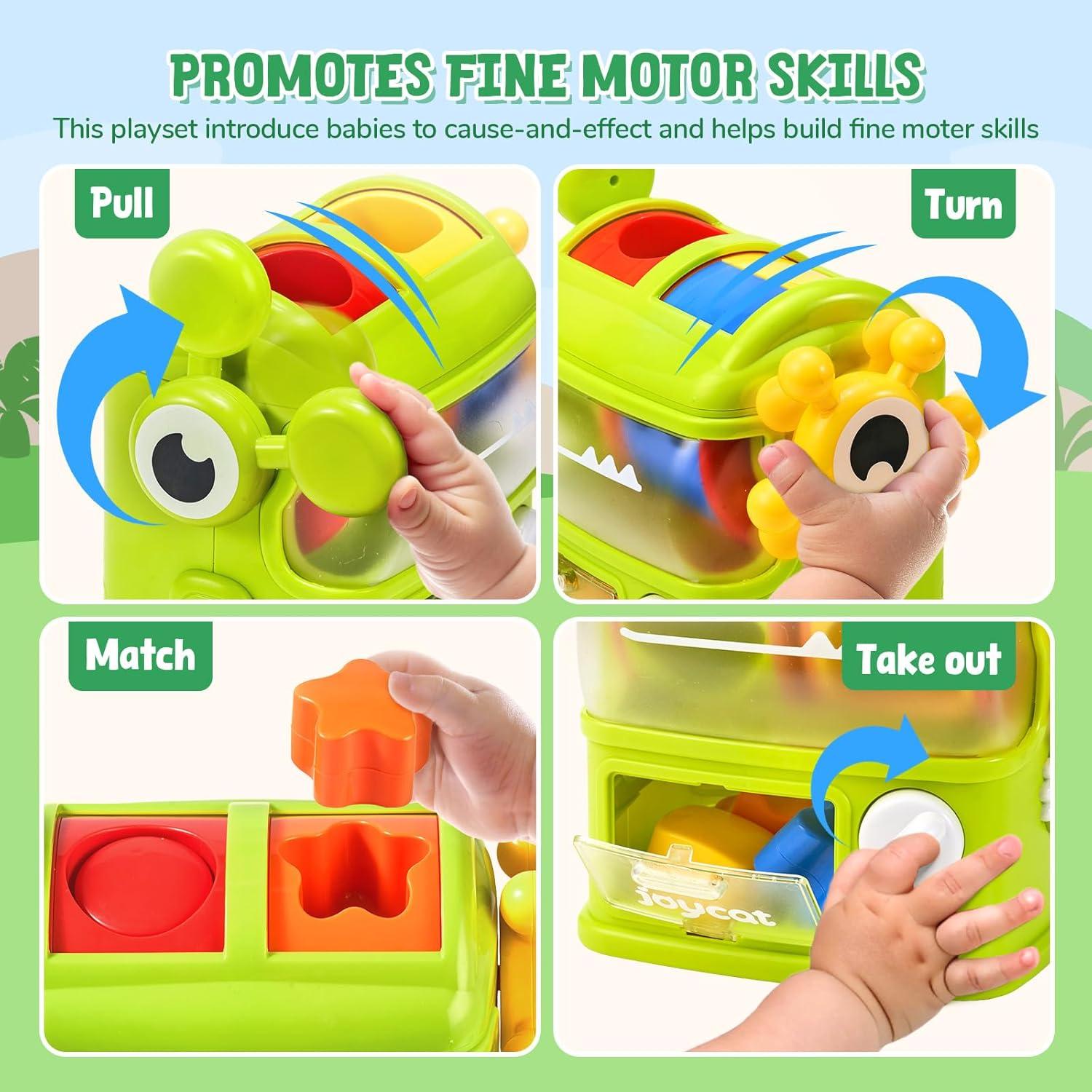 JoyCat Juguete Clasificador Interactivo de Formas 1-3 Años