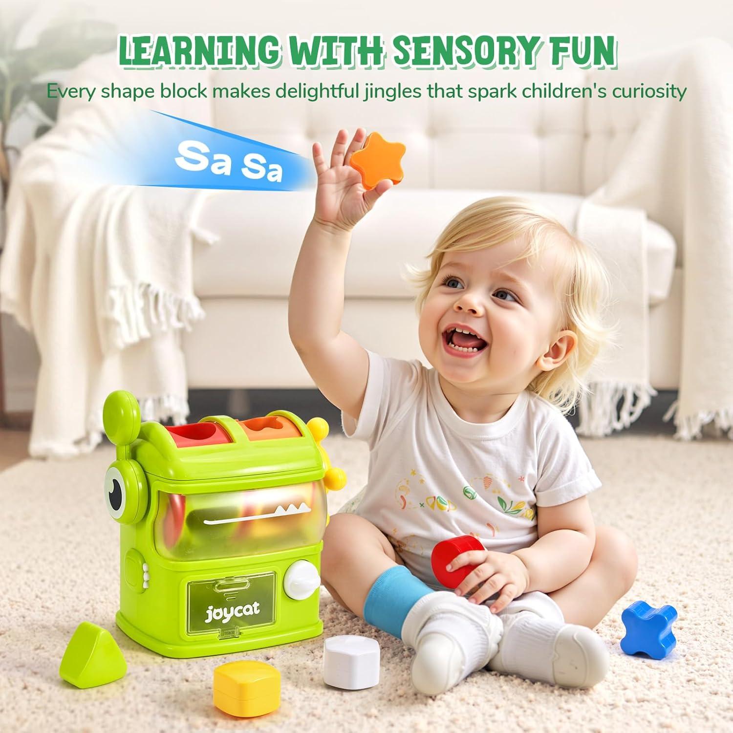 JoyCat Juguete Clasificador Interactivo de Formas 1-3 Años