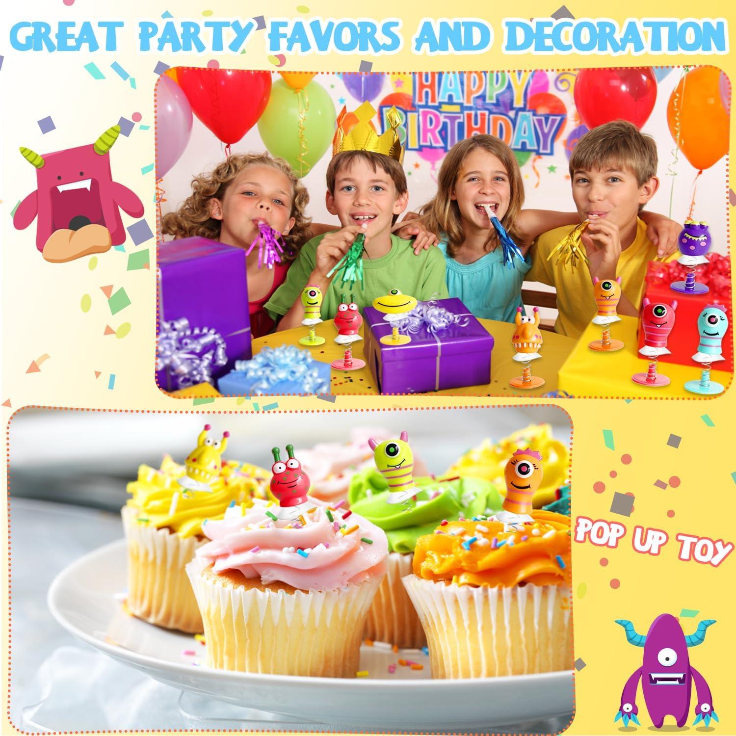 30 Juguetes Lanzadores de Primavera Monstruo Ojos Grandes