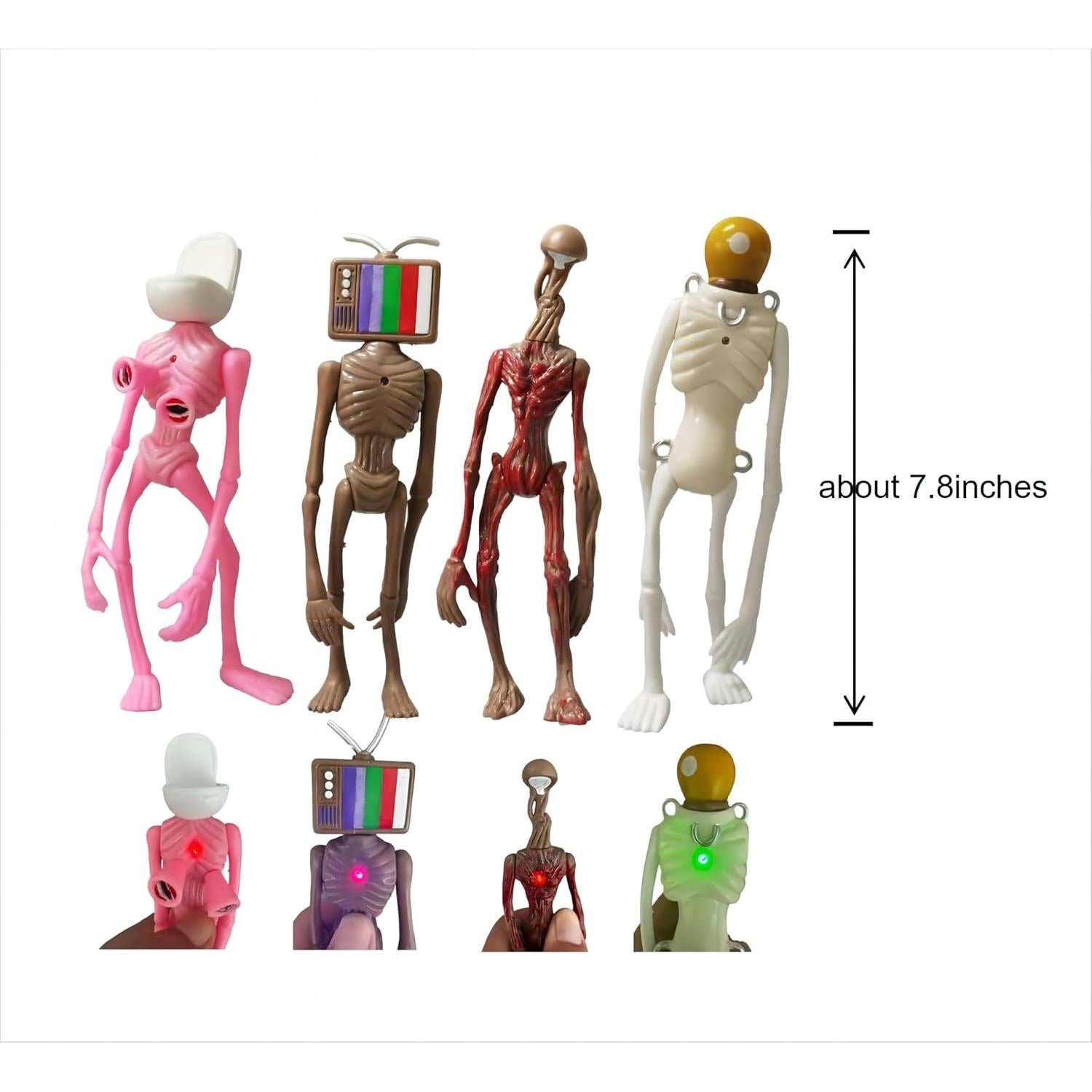 Set de 4 Figuras de Acción Siren Head EICHIMEOW 19.8 cm