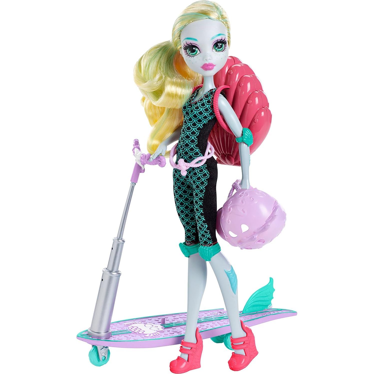 Scooter Surf-To-Turf Monster High Lagoona Blue 33x7.6cm