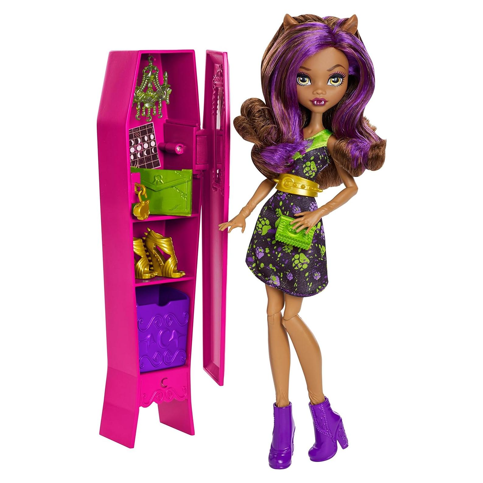 Muñeca Clawdeen Wolf con Taquilla Ghoul-La-La Monster High