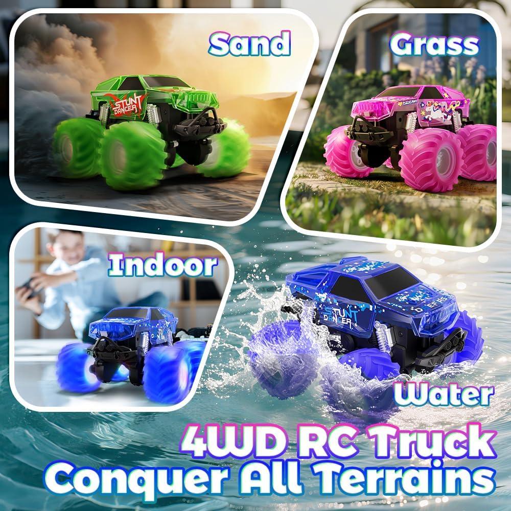 Camión Monstruo RC Drefirsa 4WD Impermeable Verde 0.73kg