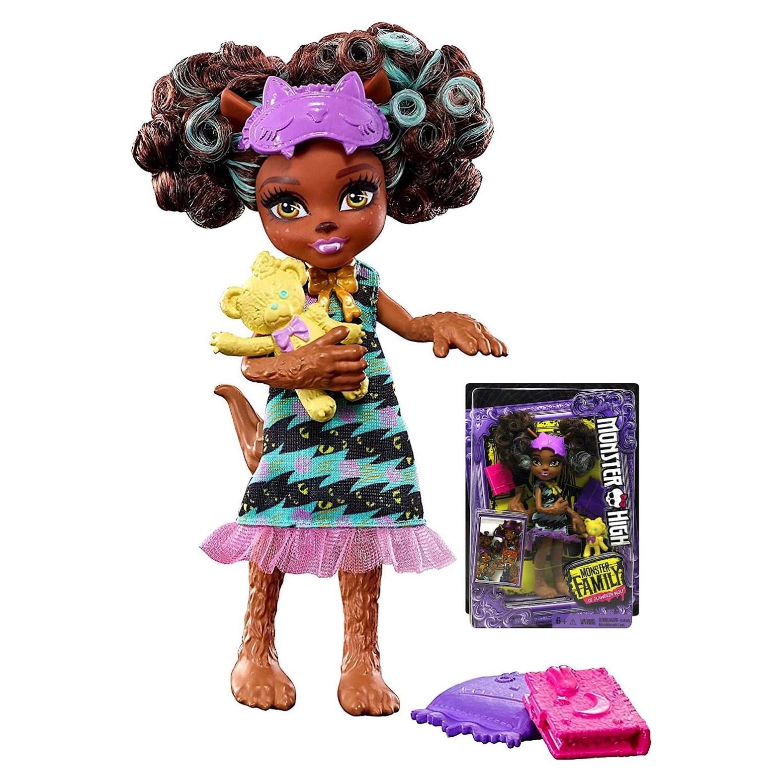 Muñeca Pawla Wolf Monster High 13.97 cm con accesorios