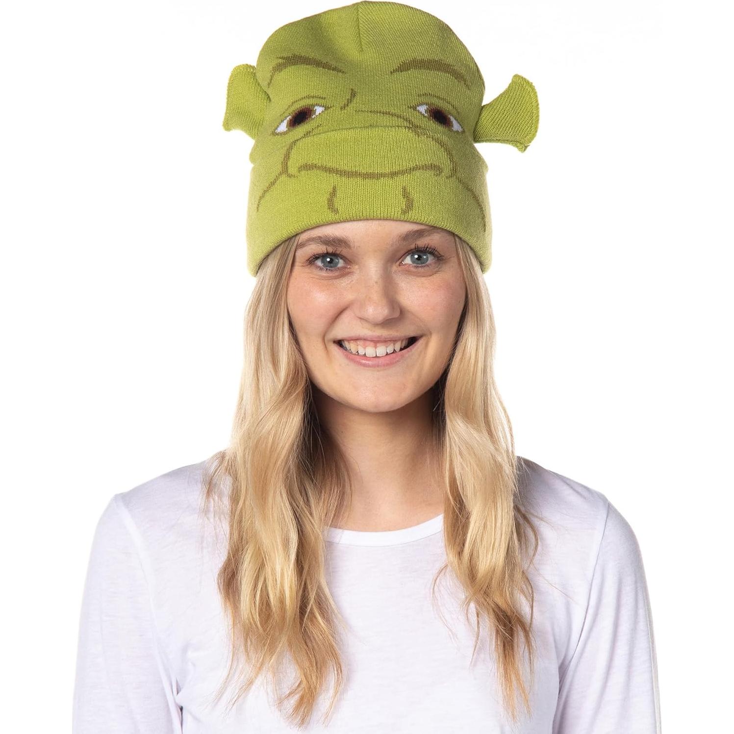 Gorro de disfraz Shrek Bioworld con orejas 3D - Talla única