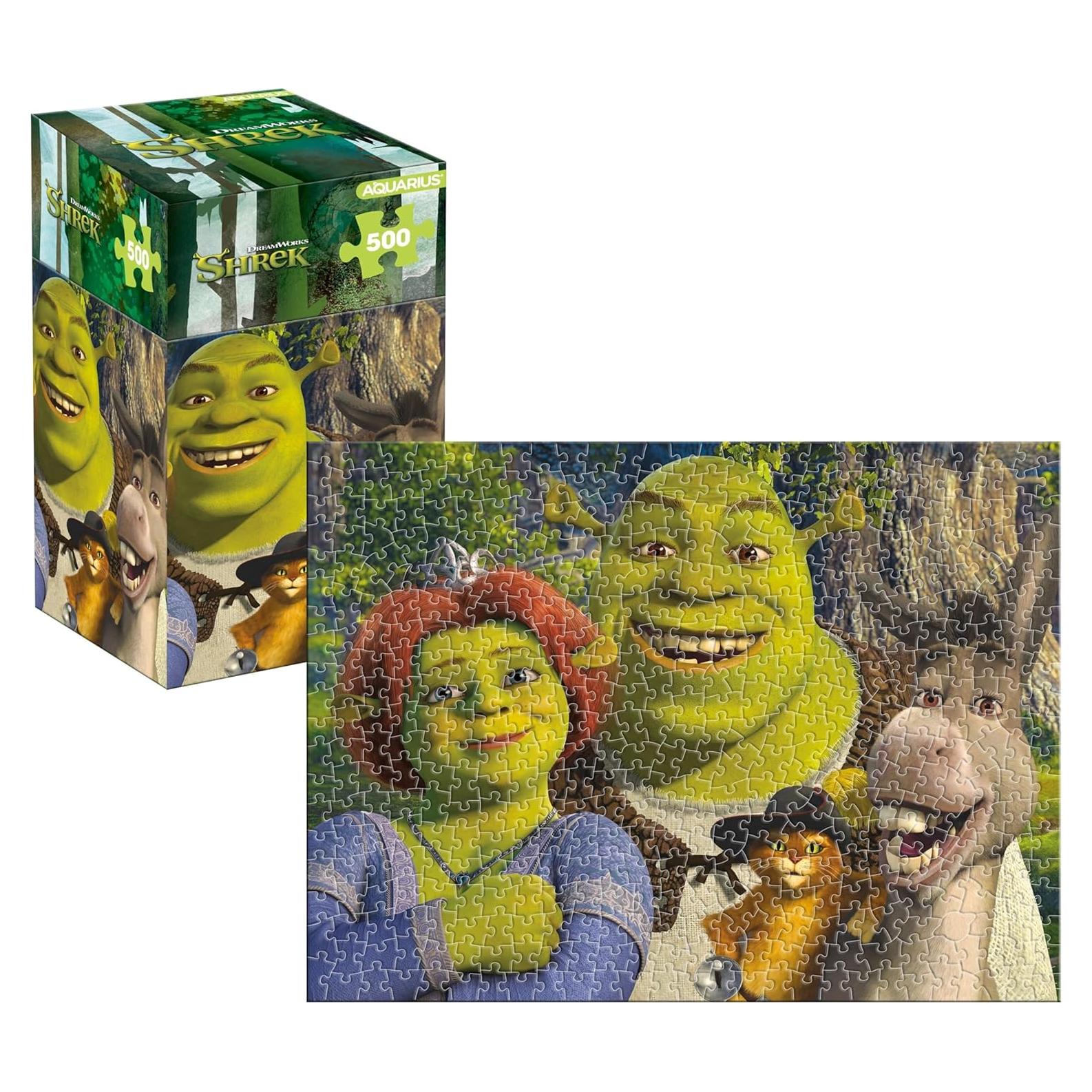 Rompecabezas 500 Piezas Shrek AQUARIUS - Calidad Premium 35.56x48.26 cm