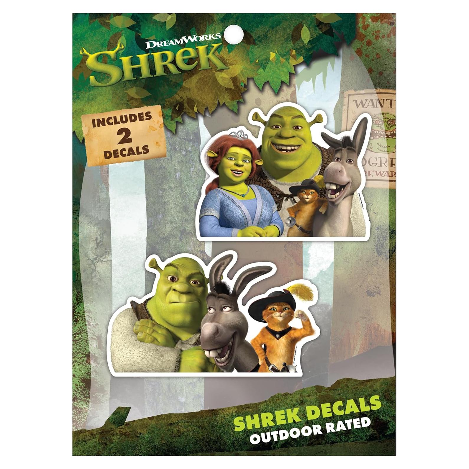 Calcomanías de Vinilo Shrek - Juego de 2 Resistentes al Agua