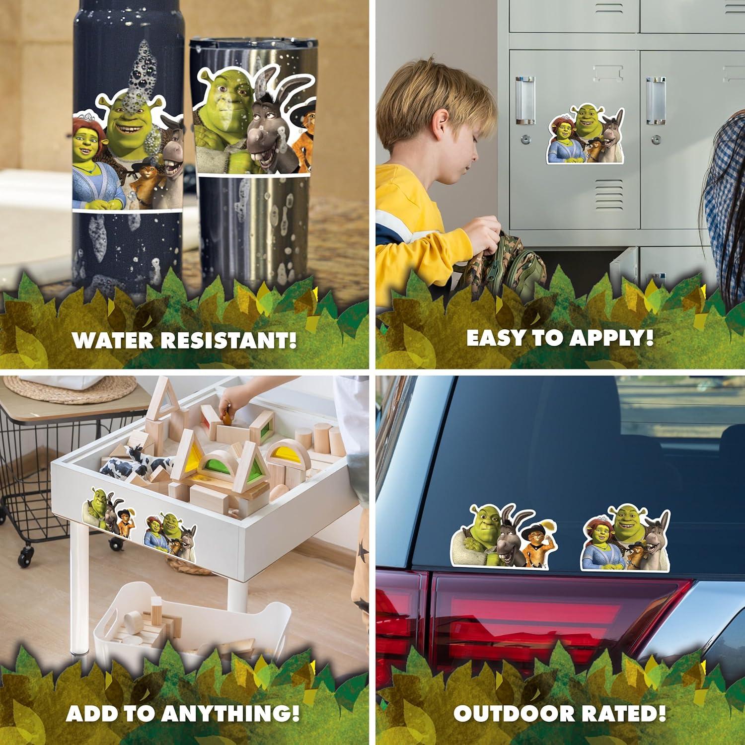 Calcomanías de Vinilo Shrek - Juego de 2 Resistentes al Agua