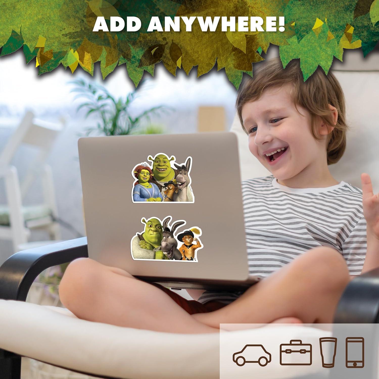 Calcomanías de Vinilo Shrek - Juego de 2 Resistentes al Agua