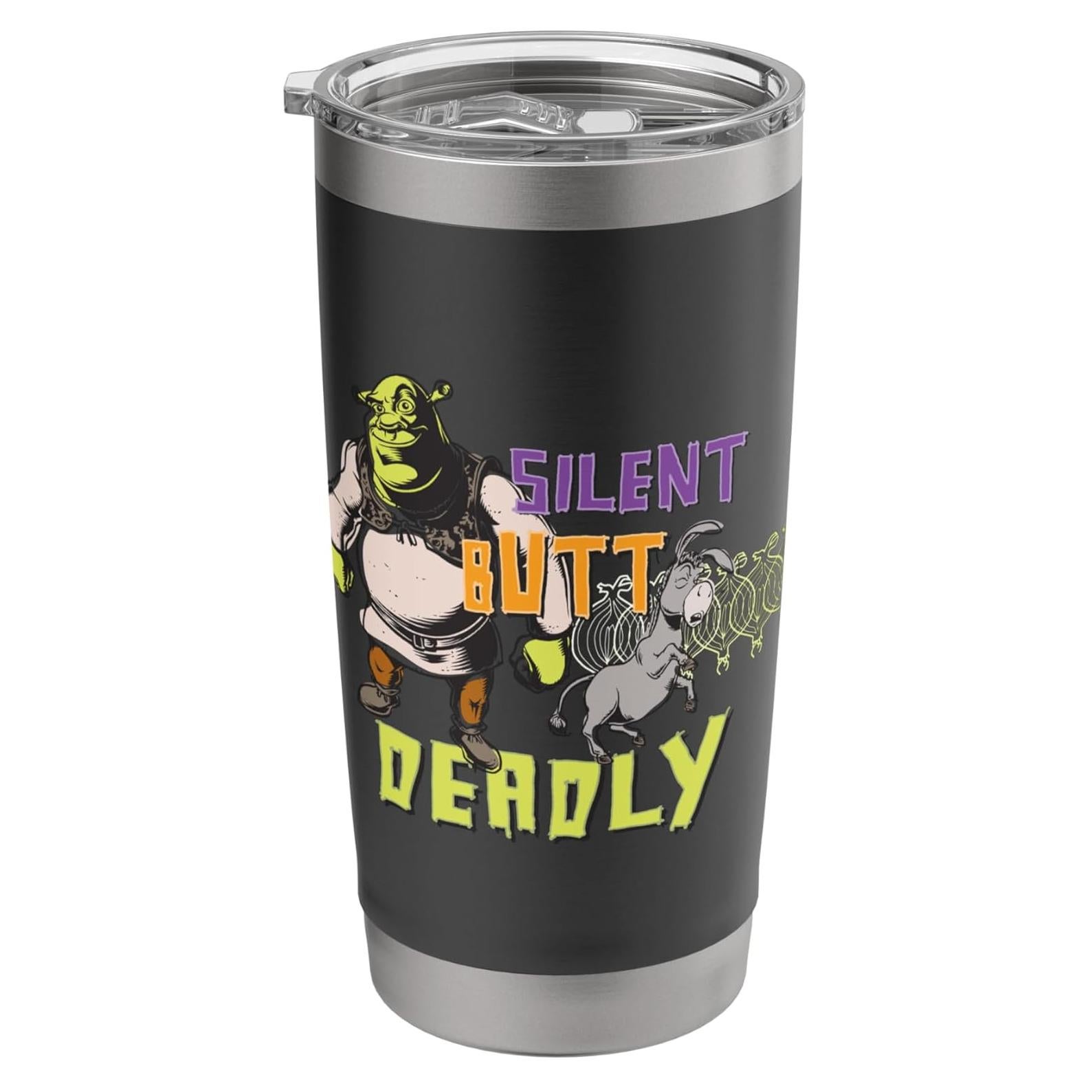 Vaso Térmico Acero Inoxidable Shrek 591 ml Aislado