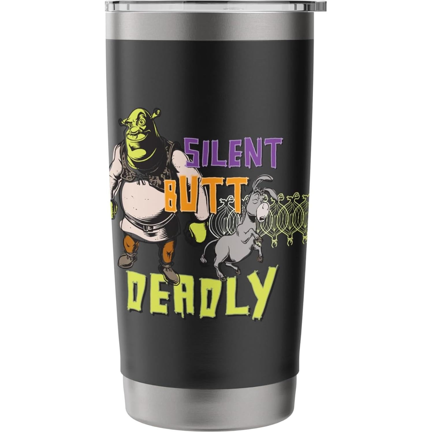 Vaso Térmico Acero Inoxidable Shrek 591 ml Aislado