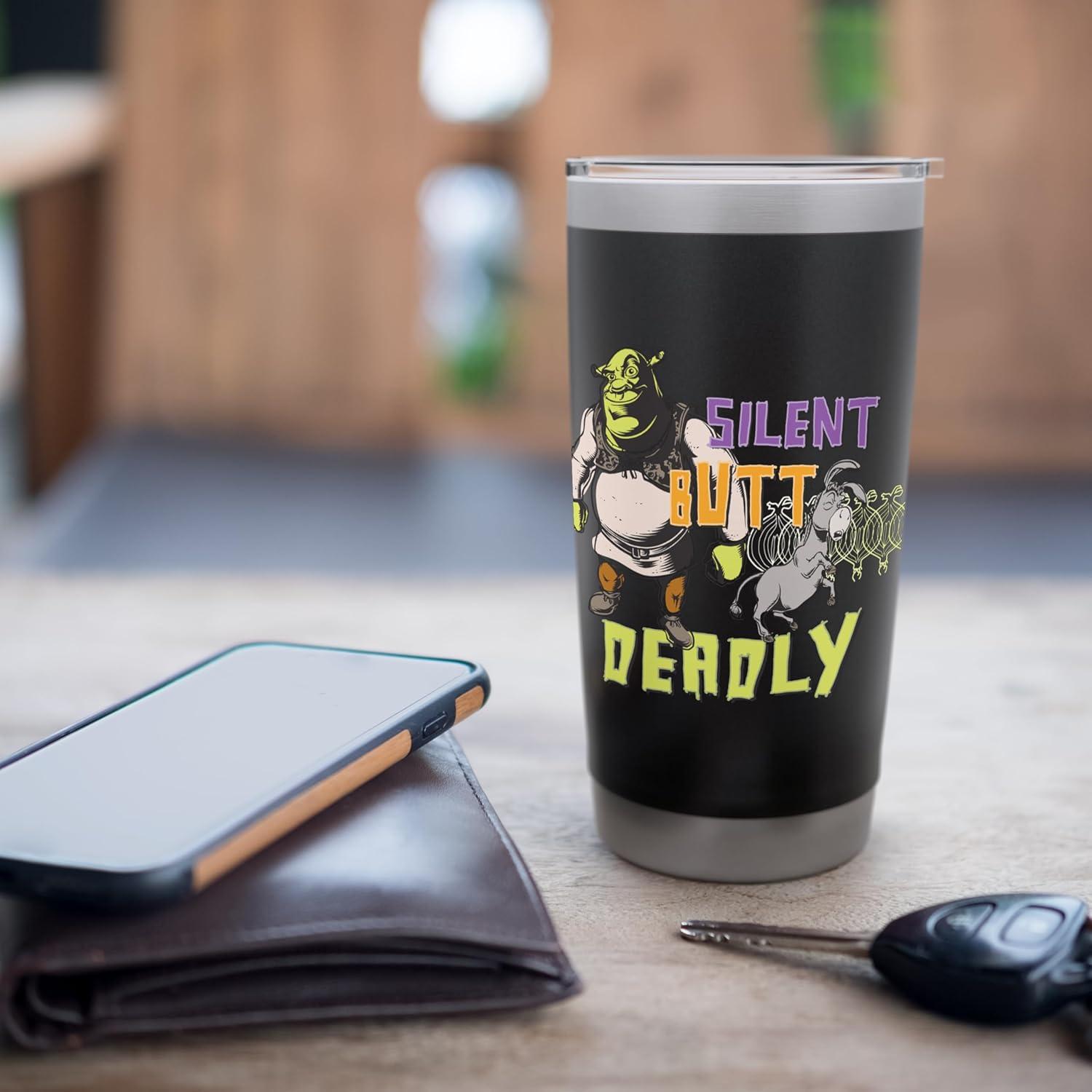 Vaso Térmico Acero Inoxidable Shrek 591 ml Aislado