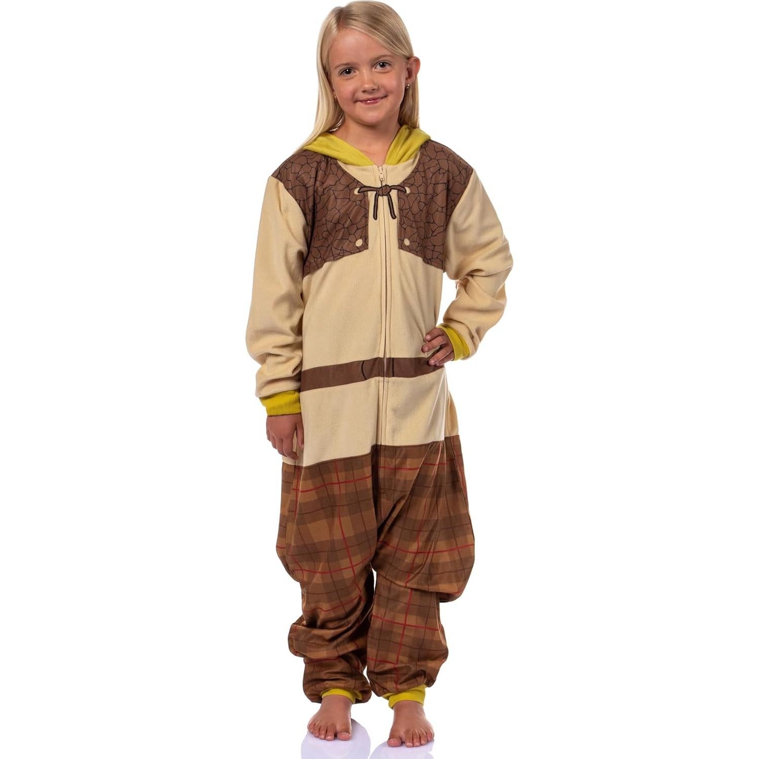 Pijama de Una Pieza Shrek para Niños Intimo con Capucha