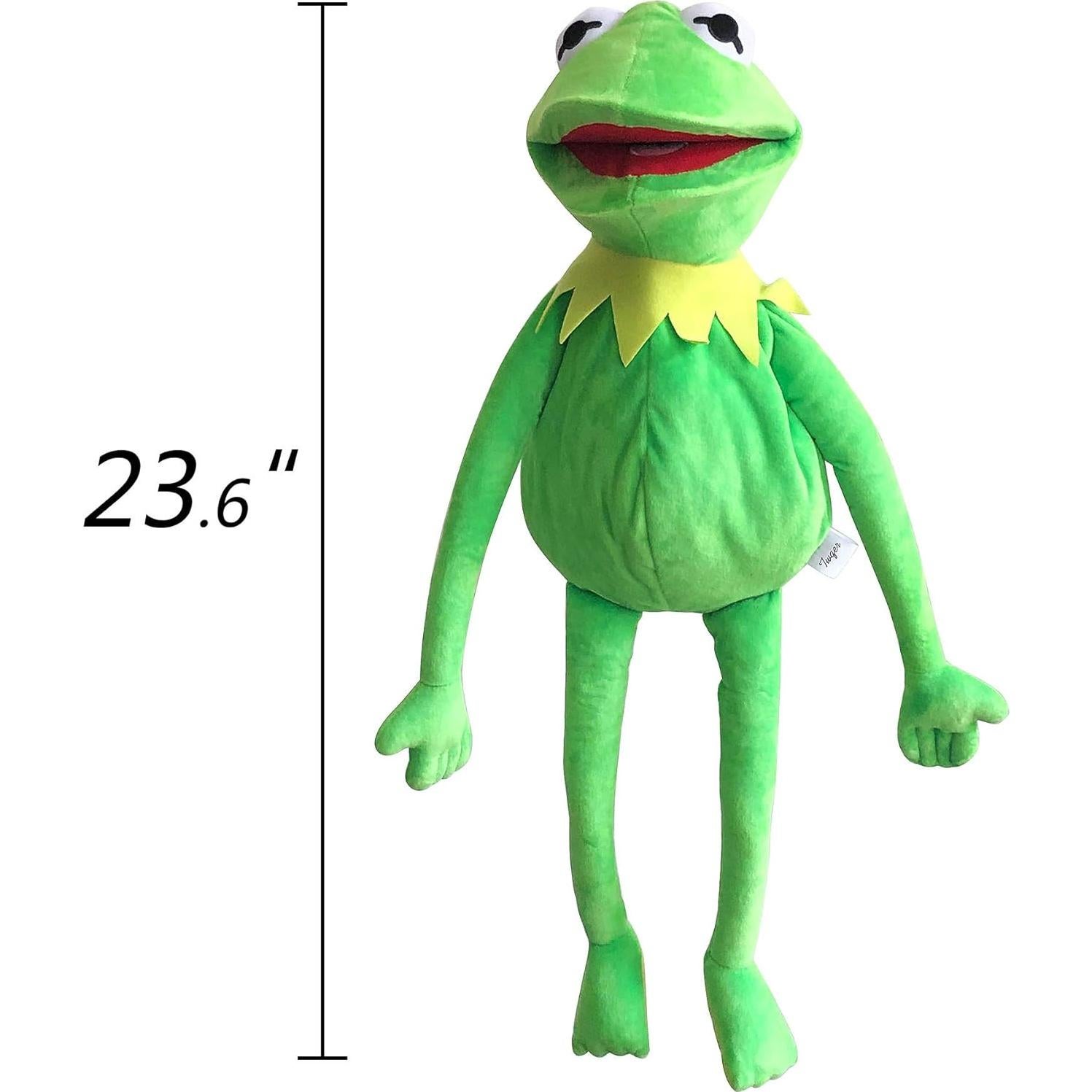 Títere de Kermit la Rana 61 cm con varilla y 50 pegatinas