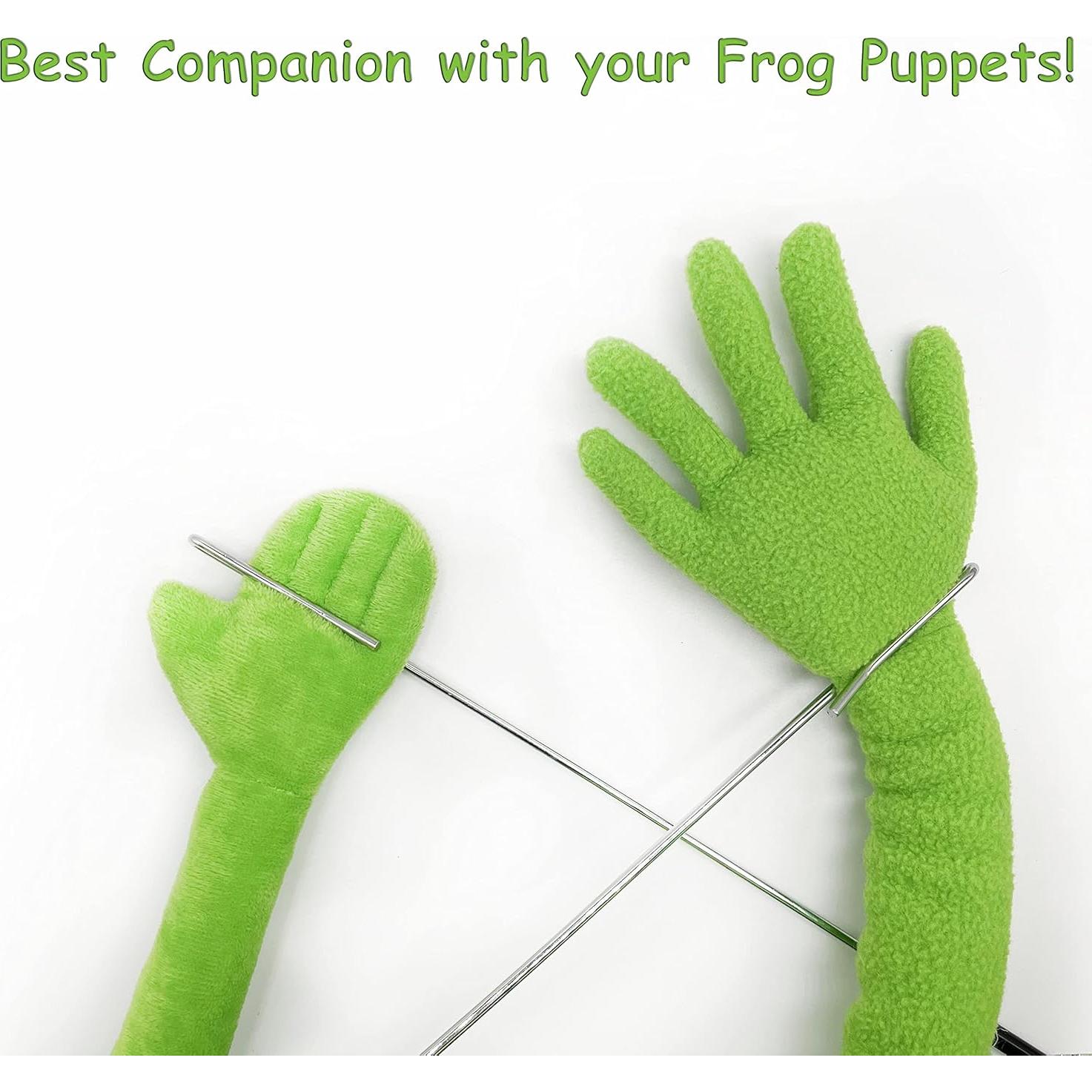 Títere de Kermit la Rana 61 cm con varilla y 50 pegatinas