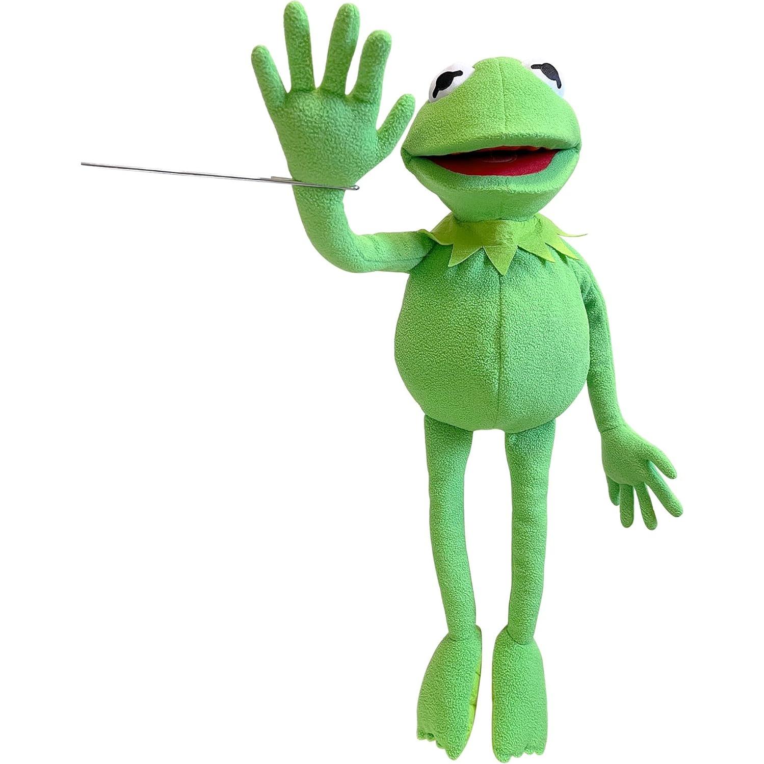 Títere de Kermit la Rana 61 cm con varilla y 50 pegatinas