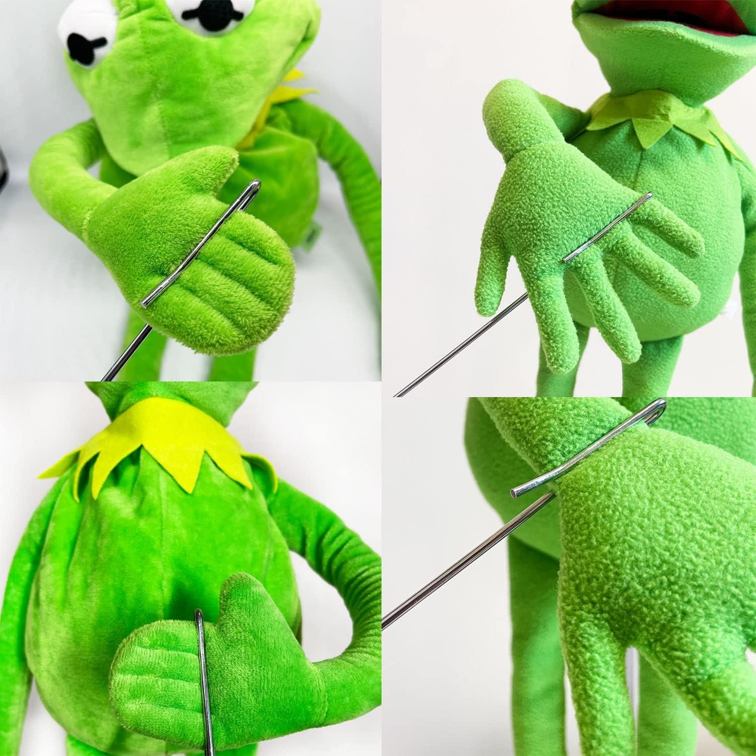 Títere de Kermit la Rana 61 cm con varilla y 50 pegatinas